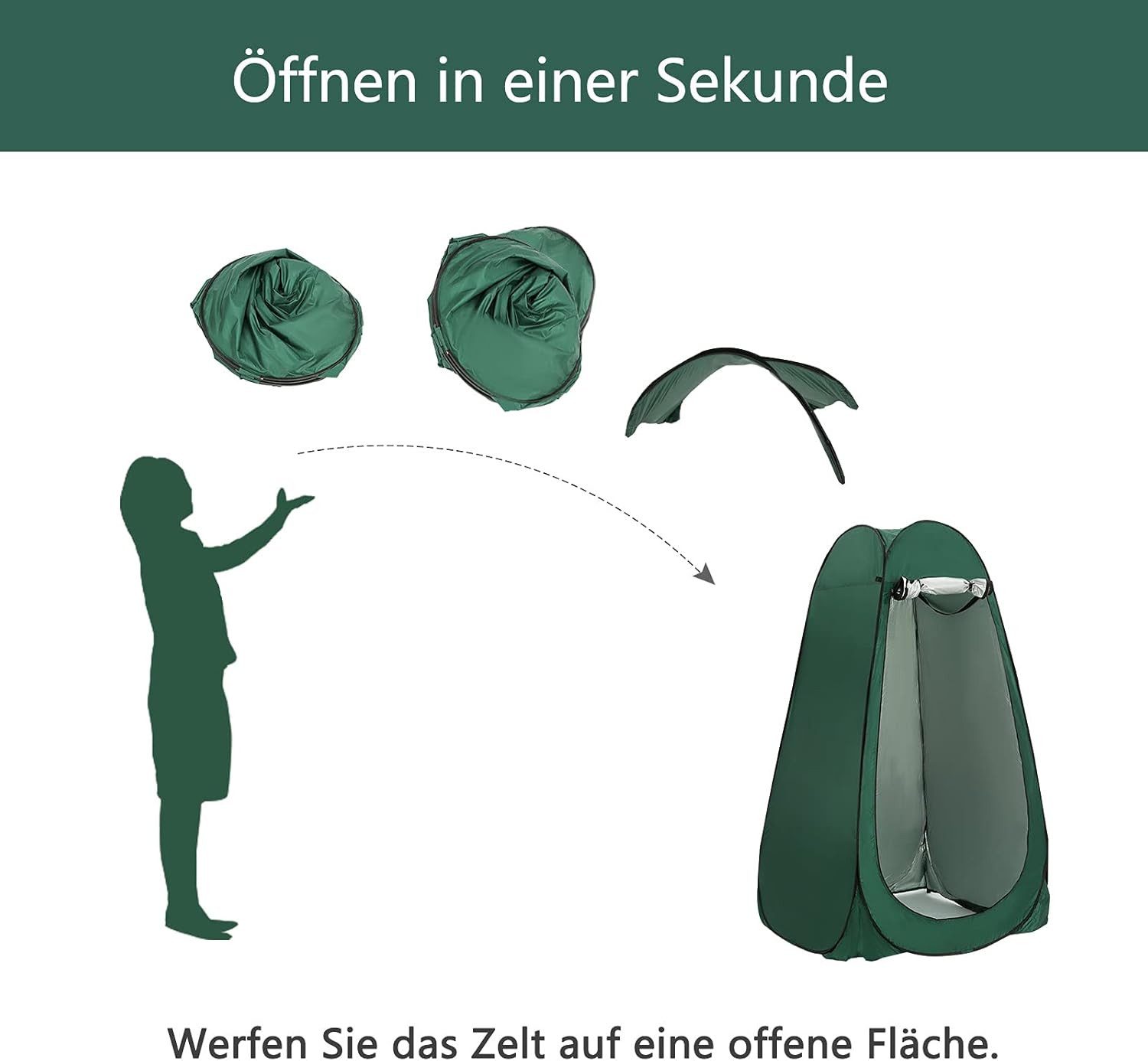 Youyijia Wurfzelt Camping Zelt 2-3 Mann Pop Up Zelte 4 Jahreszeiten Wasserdicht