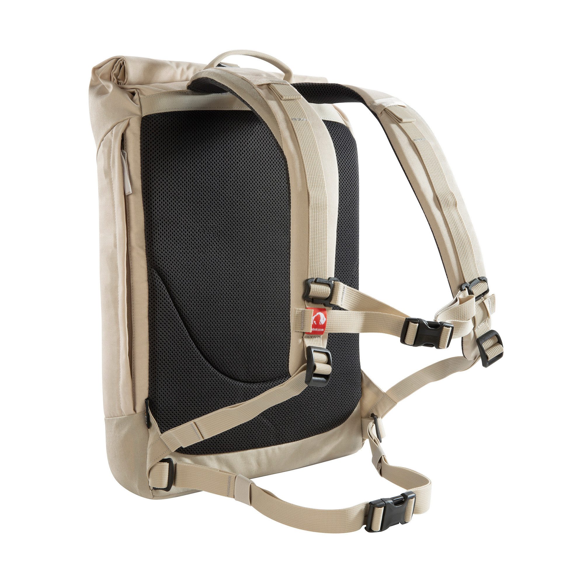 TATONKA® Daypack Grip Rolltop Pack 25 Kapok (gepolstertes Laptopfach, genug Platz für DIN A4-Ordner, PFC-/PFAS-frei), aus recyceltem Polyester und Naturfaser Kapok