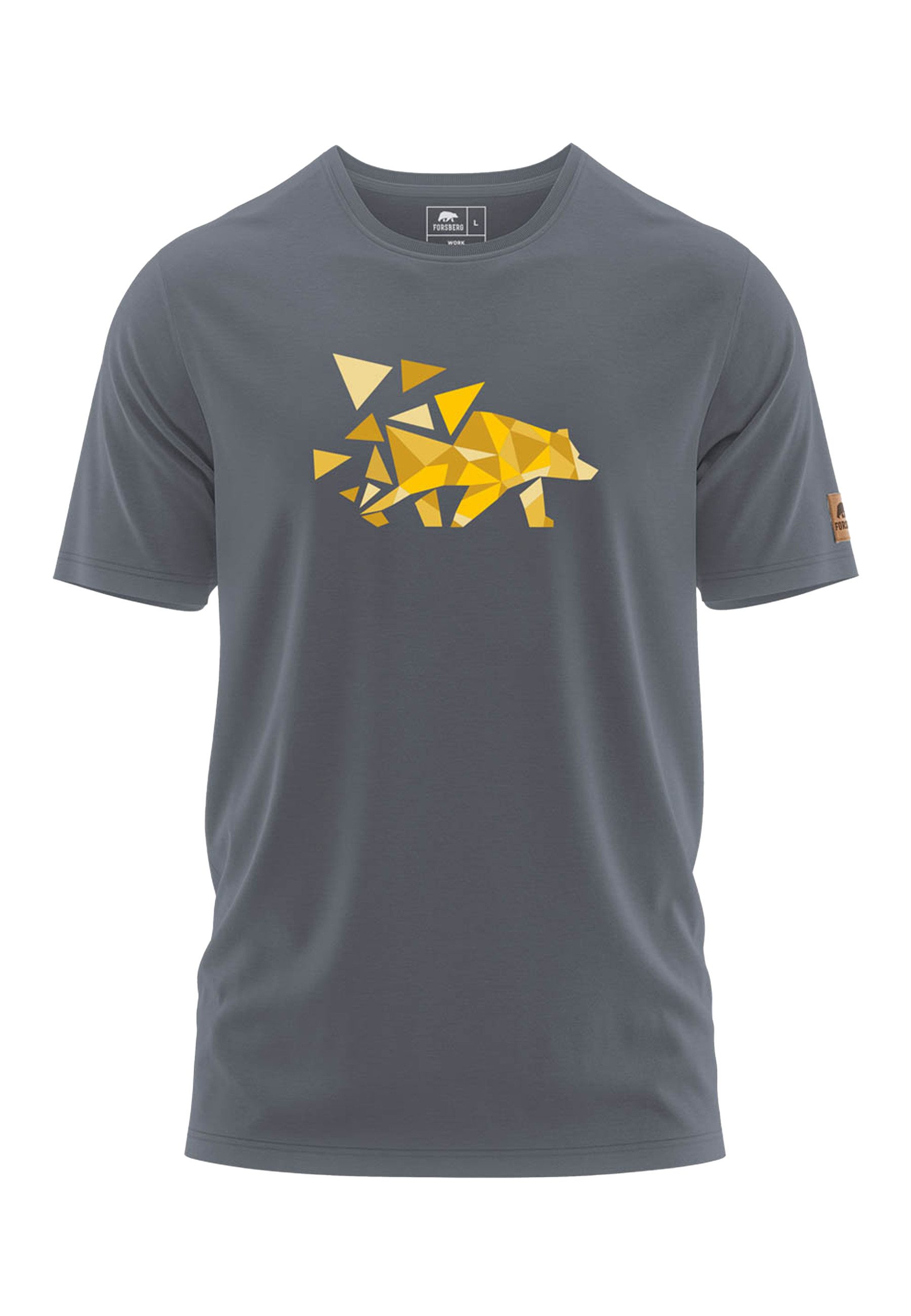FORSBERG T-Shirt Mikkelson T-Shirt mit Polygonbär