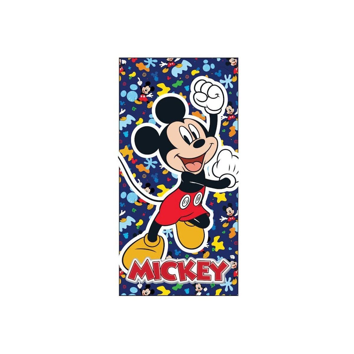 Disney Badetücher Mickey Color Party Strandtuch 70x140, 100% Polyester (1-St)