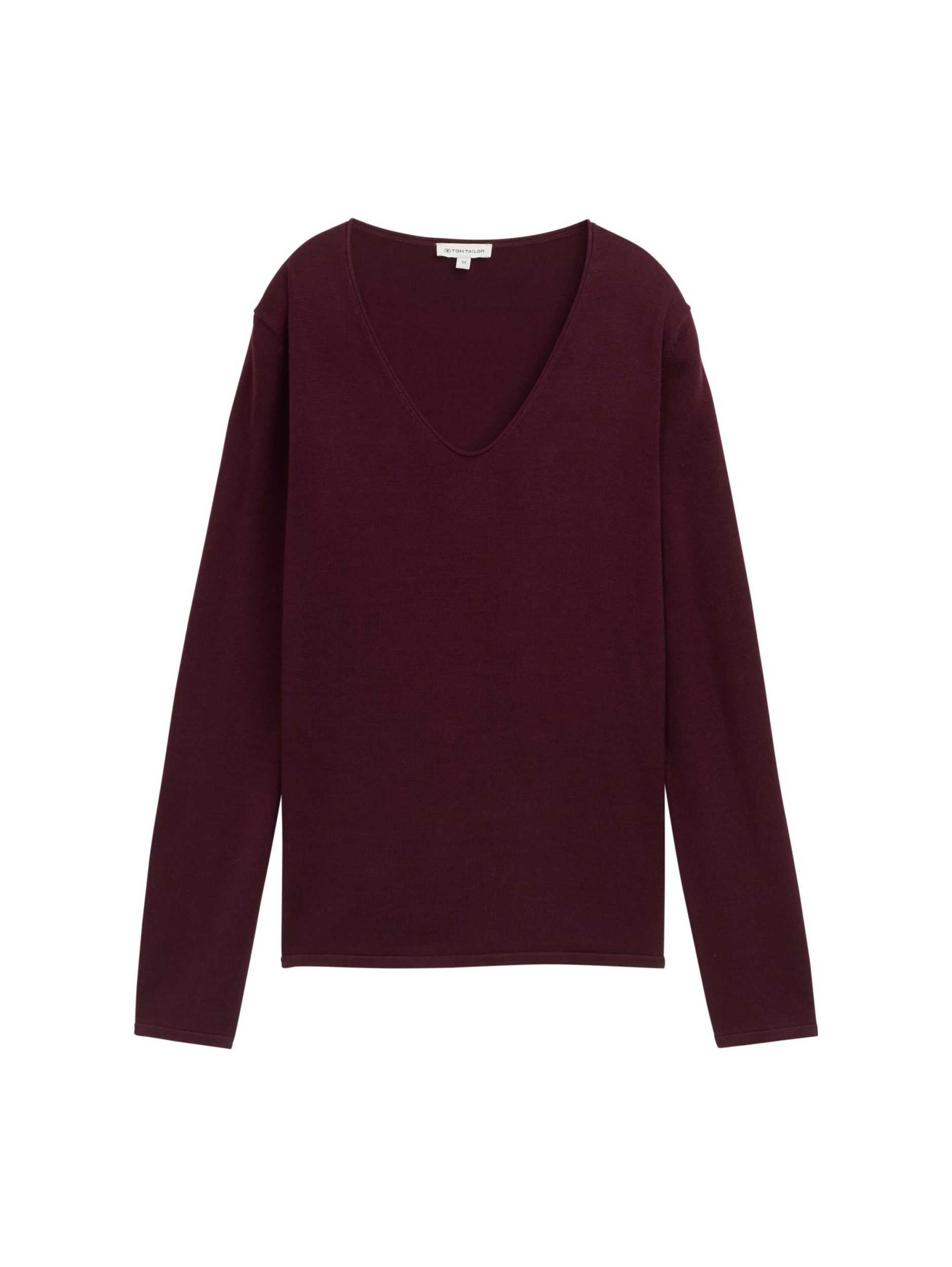 TOM TAILOR Sweatshirt sweater basic v-neck günstig online kaufen