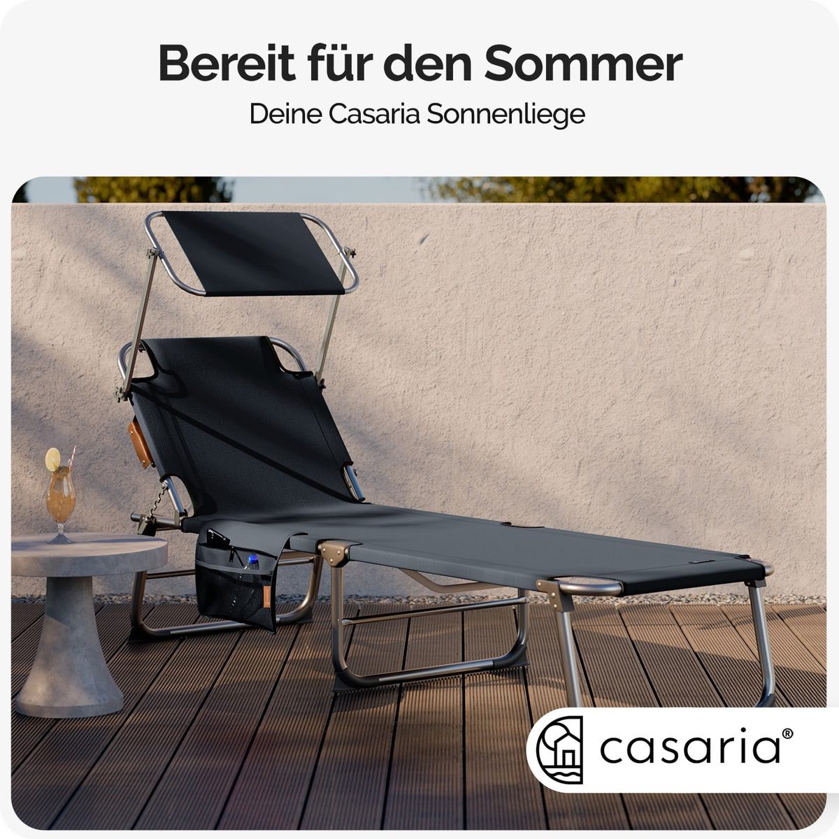 Casaria Gartenliege Ibiza, 2 St., Sonnenliege günstig online kaufen