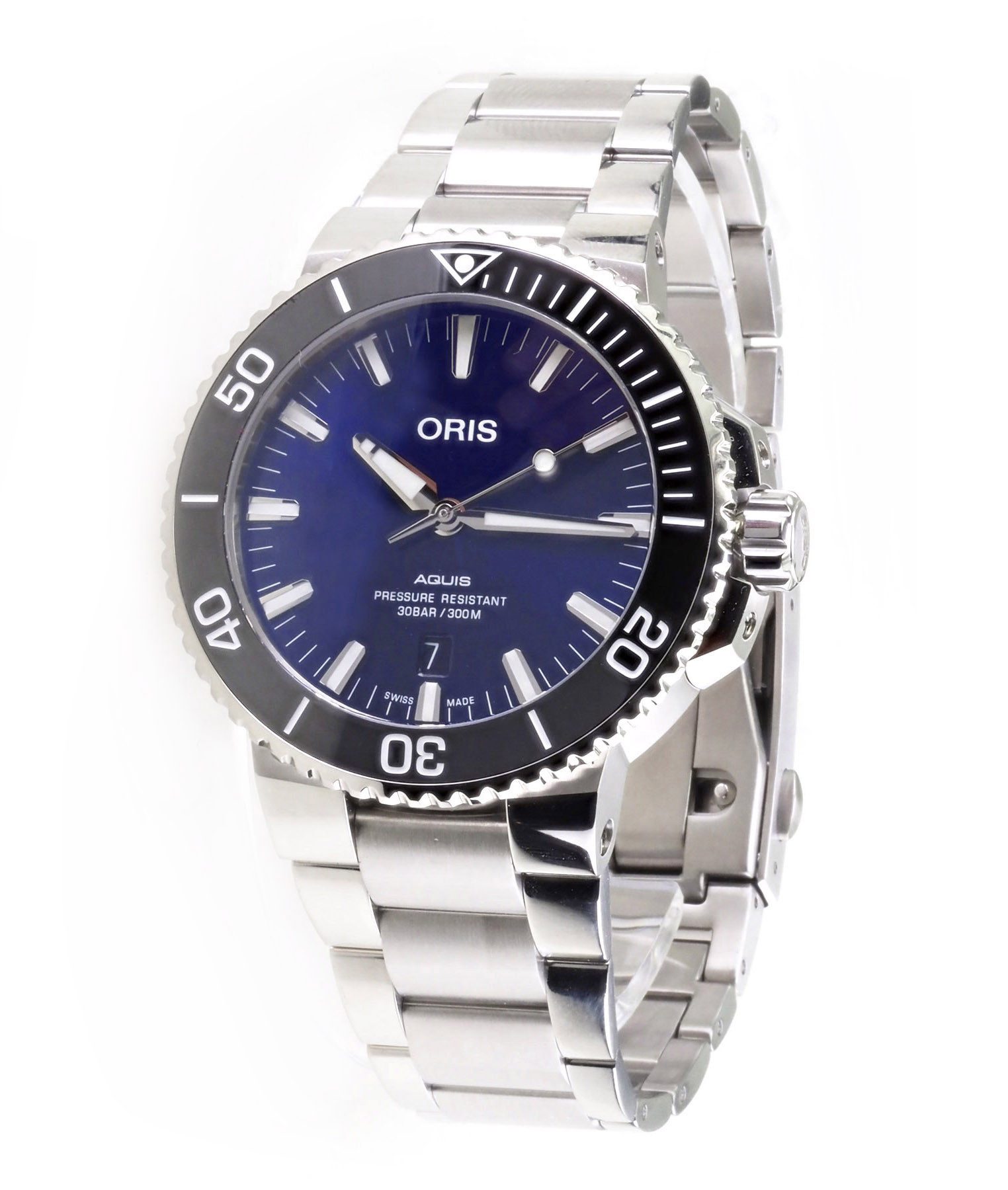 Oris Automatikuhr schweizer Herren Uhr 43,5 mm Ø Aquis Date 01 733 7730 4135 Aquis Date