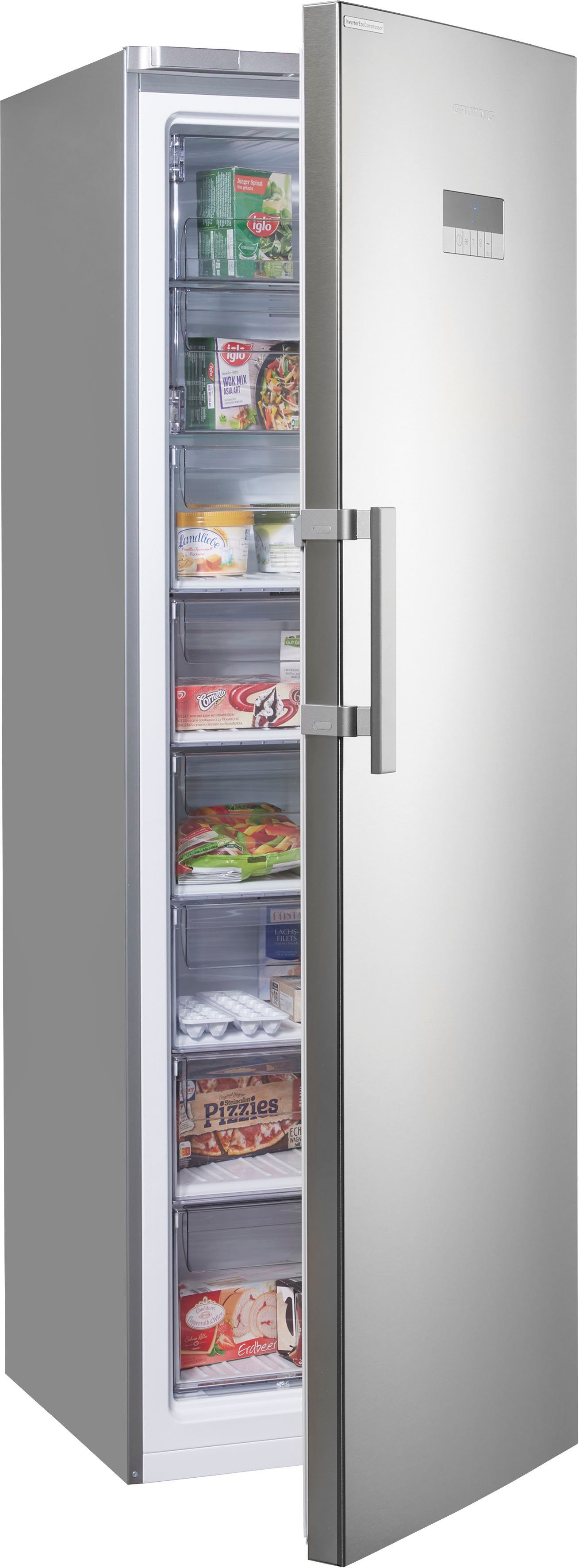 Grundig zamrzivač GFN 13840 XN, 185 cm visine, 59,5 cm širine
