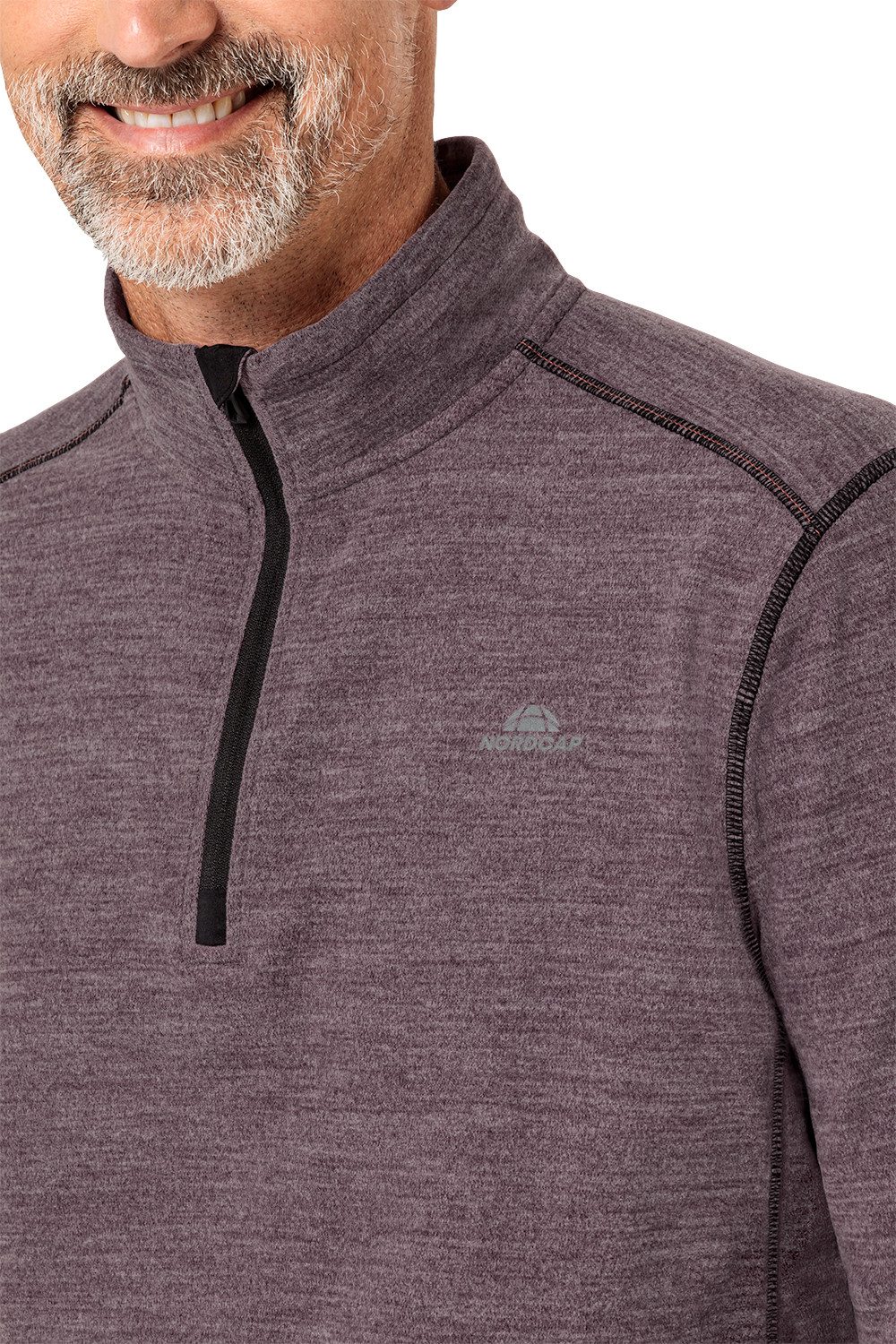 Nordcap Funktionsshirt leicht mit Zipper, flauschig-weich