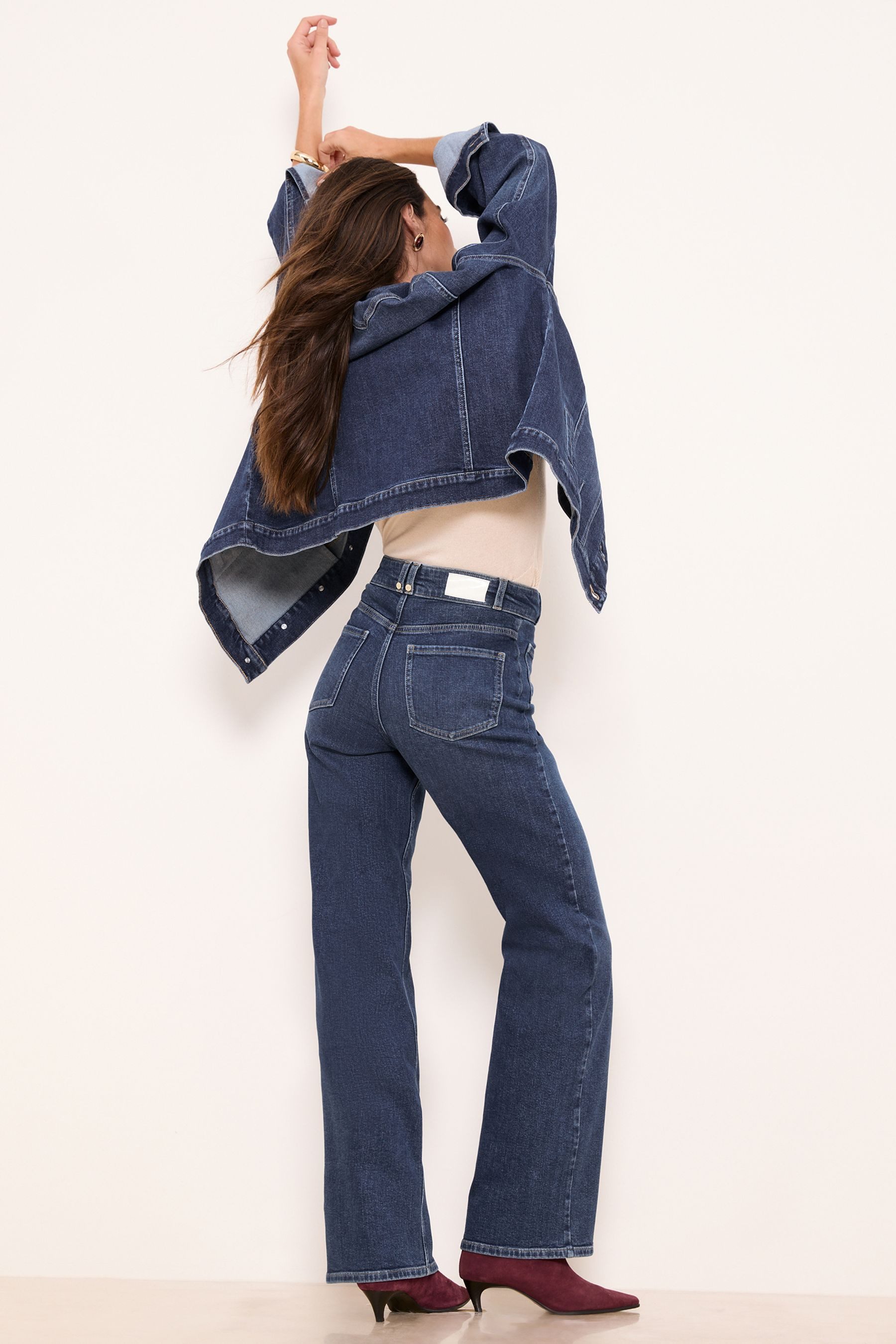 LIPSY Taillenjeans Lipsy Jeans mit aufgesetzter Tasche, Regular (1-tlg)