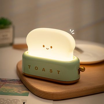 Haiaveng LED Schreibtischlampe »Toaster kreatives Nachtlicht, kleine Tischlampe mit Zeitschaltuhr«