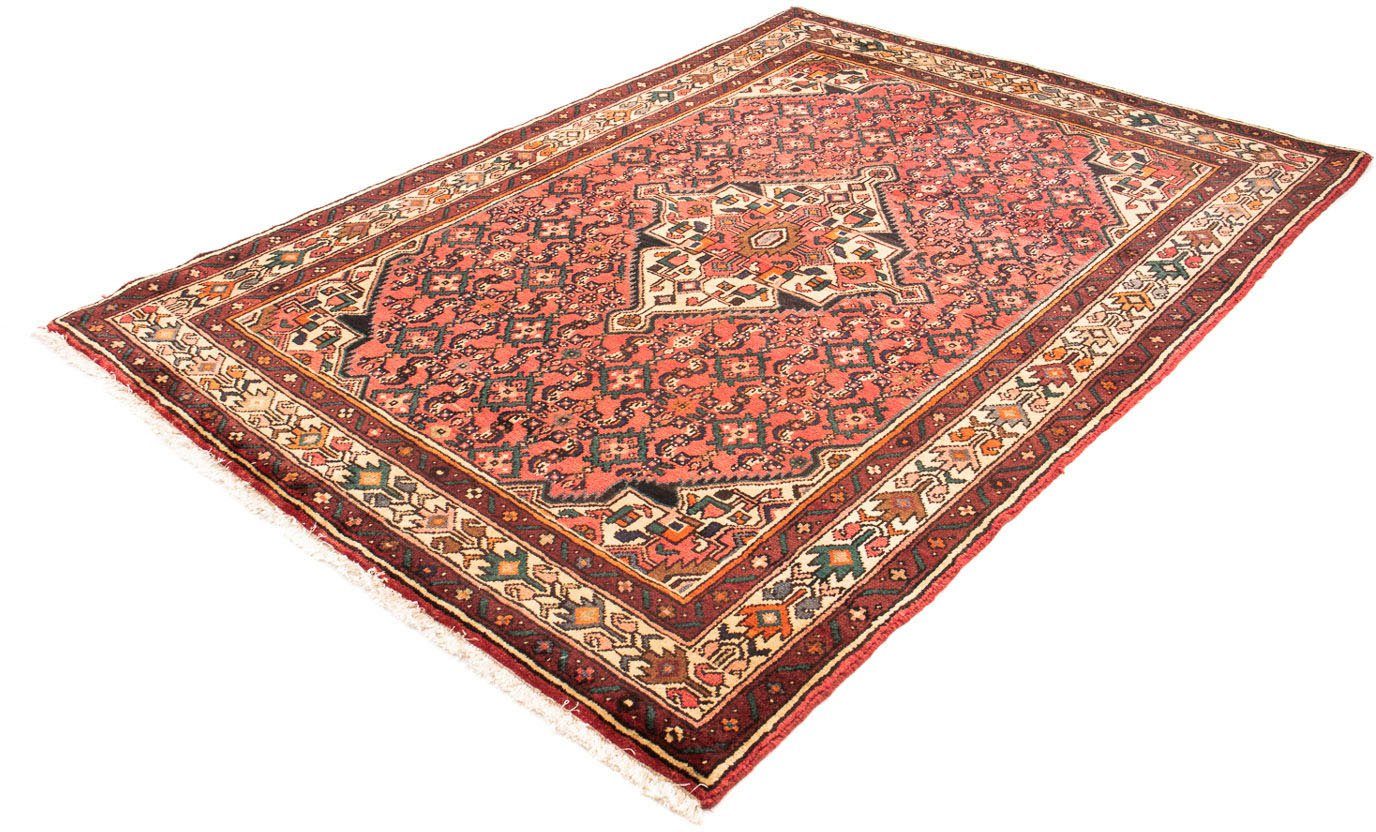 Orientteppich Perser - Nomadic - 210 x 150 cm - rot, morgenland, rechteckig, Höhe: 10 mm, Wohnzimmer, Handgeknüpft, Einzelstück mit Zertifikat