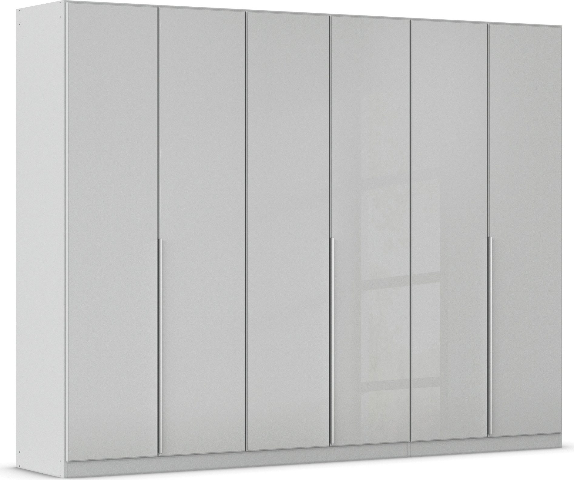 OTTO home Drehtürenschrank Kleiderschrank Kleiderschränke Schrank Garderobe AGORDO mit Glasfront (in zwei Griff-Farben, Breiten 91-405 cm) durchdachte Innenausstattung, in 8 Breiten und 2 Höhen MADE IN GERMANY