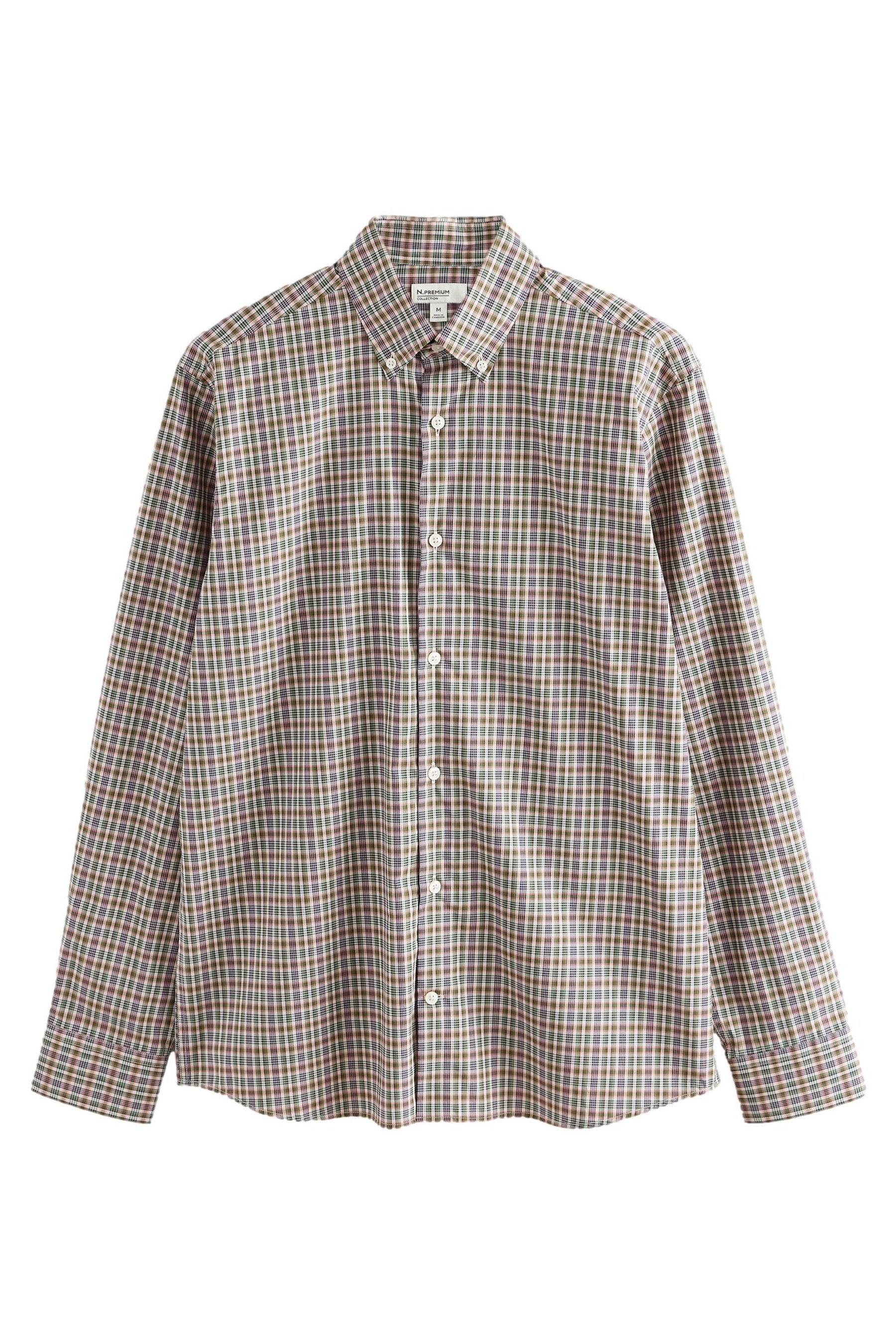 Langarmhemd N. Premium kariertes Regular Fit Langarmhemd