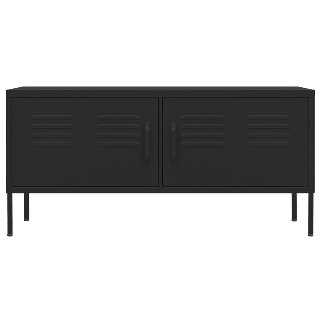 vidaXL TV-Schrank TV-Schrank Schwarz 105x35x50 cm Stahl (1-St)