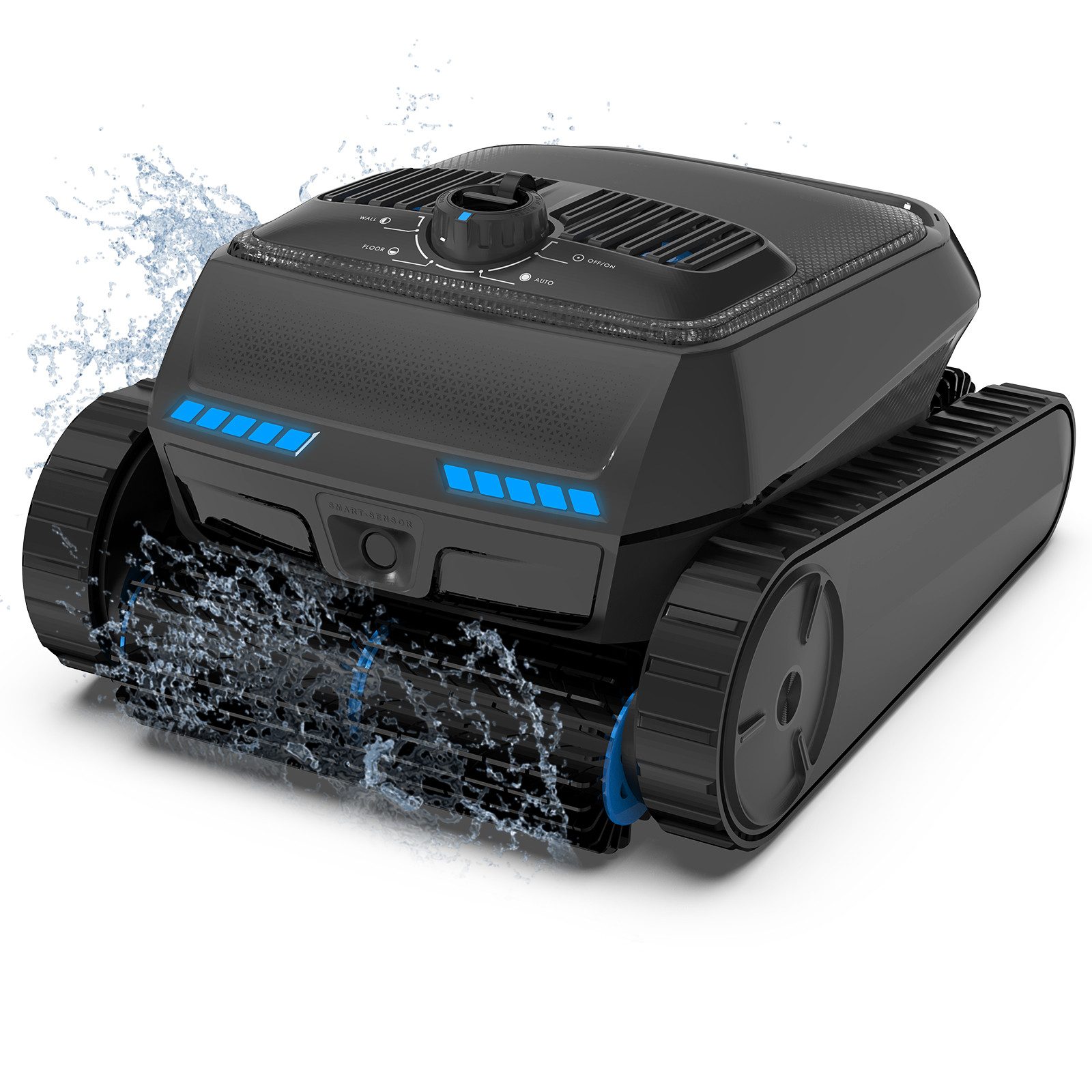 AIRROBO Poolroboter CP400lite für Boden & Wand & Wasserlinie,10400mAh,300m² Pools, (4 Motoren (2 Antriebs- + 2 Pumpen), 5-St., Geeignet für die meisten Schwimmbäder), groBer 4L Filterkorb, 150 Min Laufzeit, Zwei Jahre Garantie