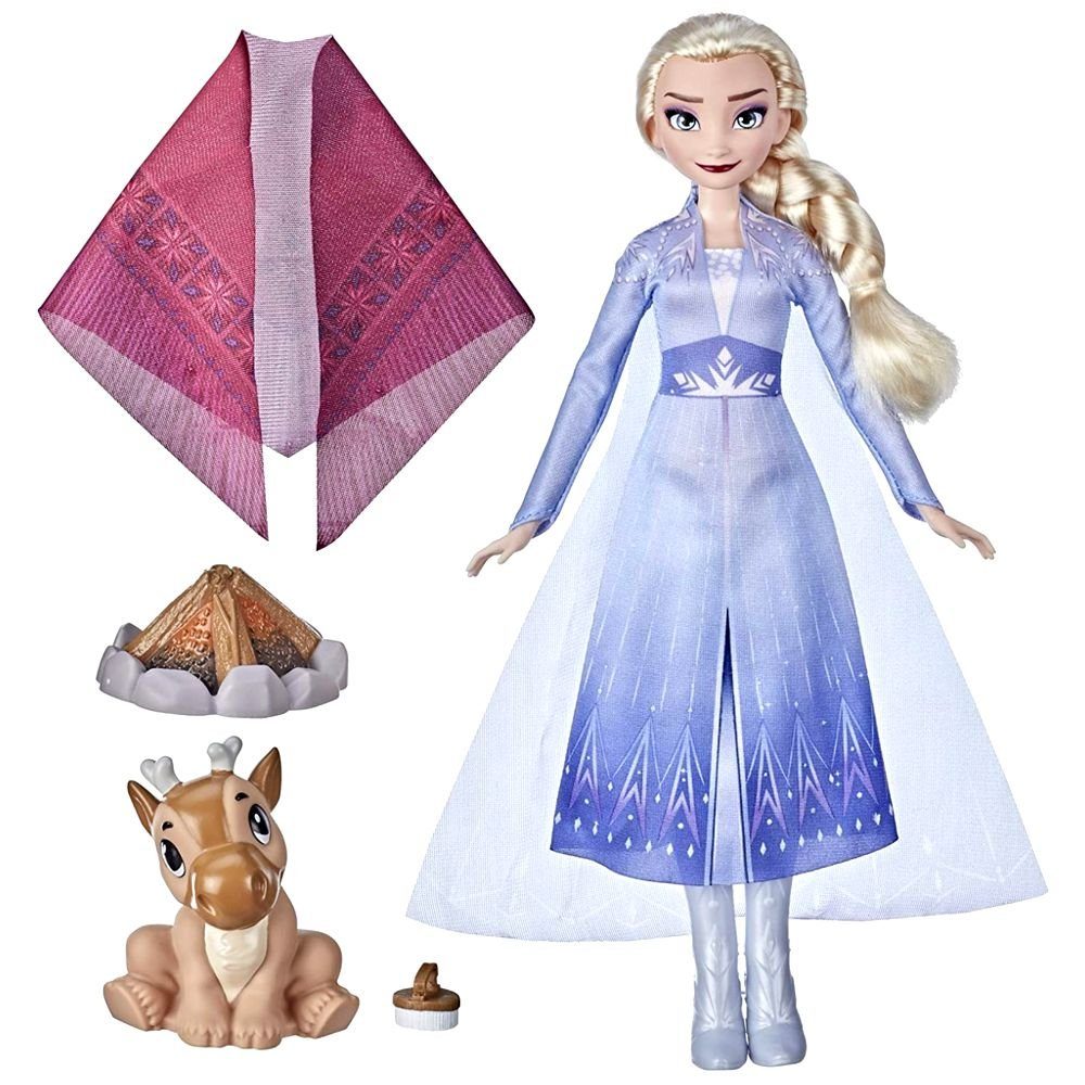 Disney Frozen Anziehpuppe Elsa und Baby-Rentier Puppen-Set Disney Eiskönigin Frozen