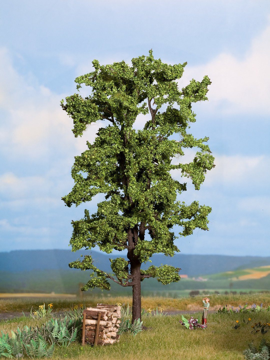 Dekobaum Linde, realistische Baum Miniatur, 18,5 cm hoch fü