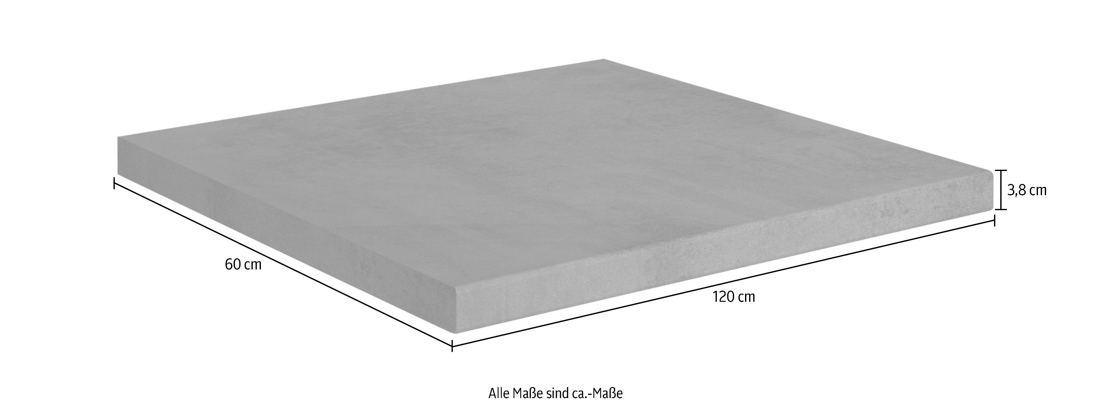 KOCHSTATION Arbeitsplatte KS-Universal, Stärke 38 mm, verschiedene Breiten, CPL-Beschichtung