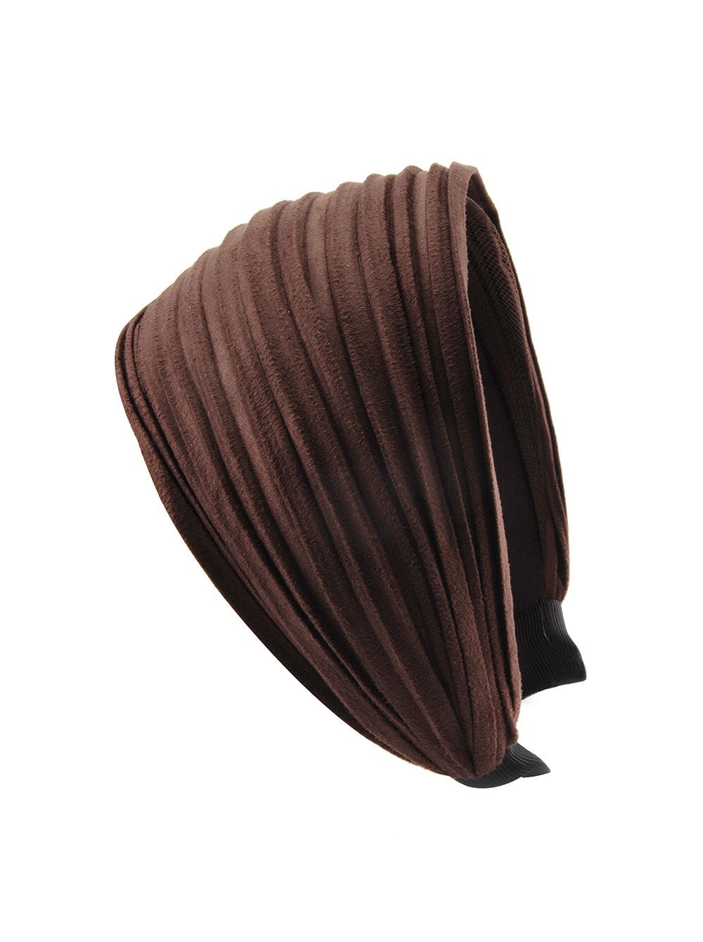 axy Haarreif Breiter Haarreif mit leichtem Flanell Wunderschön, Damen Breiter Haarreif (Leder Optik) Haarband Haarreifen