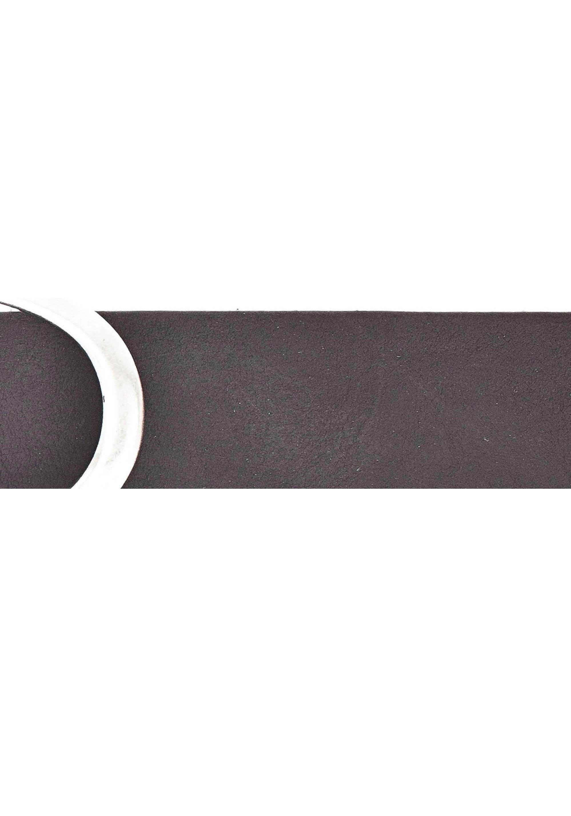 Vanzetti Ledergürtel mit Farbbrillanz schwarz hoher Vollrindleder