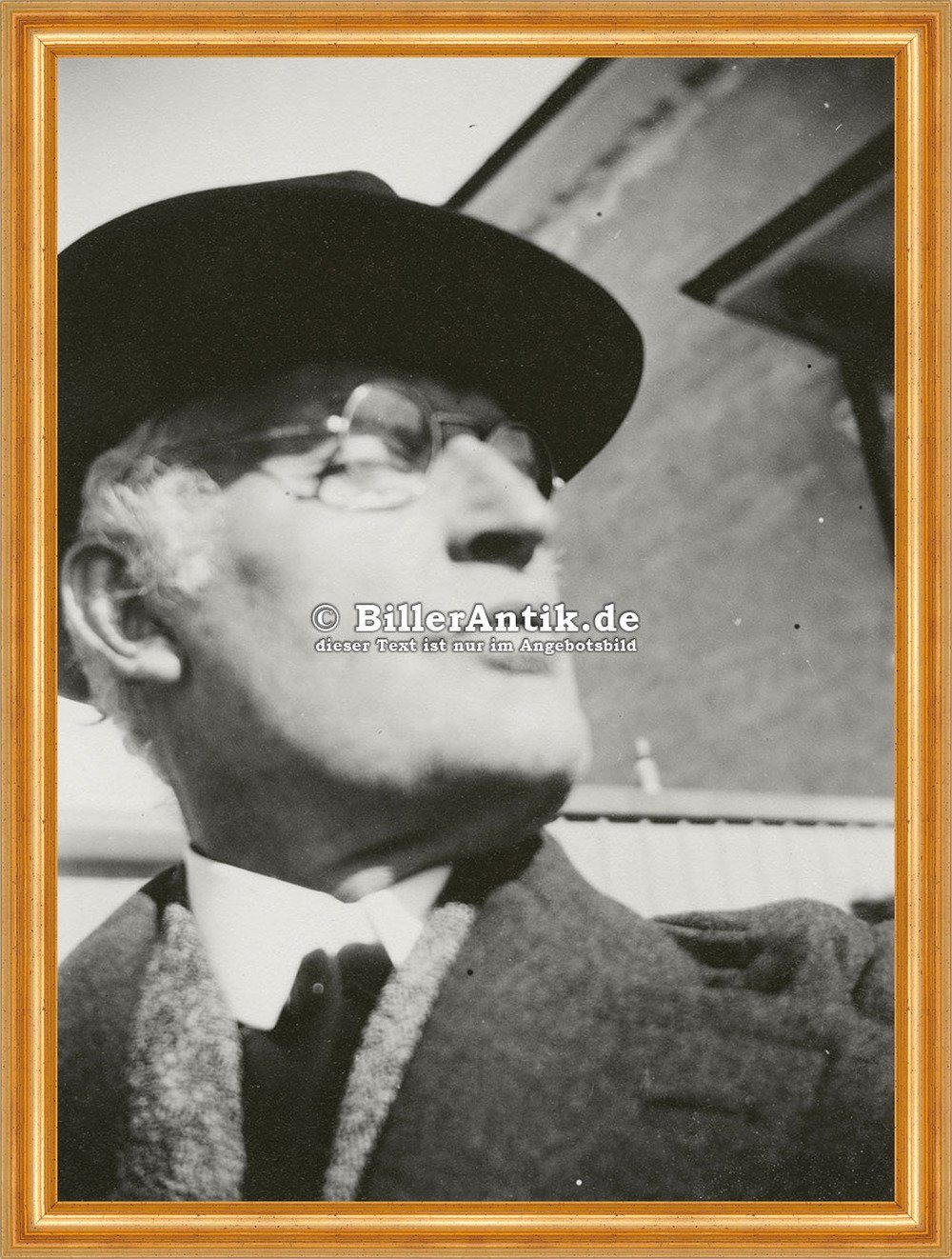 Kunstdruck Self-Portrait with Hat Edvard Munch Maler Hut Brille Photo M 068 Gerah, (1 St)
