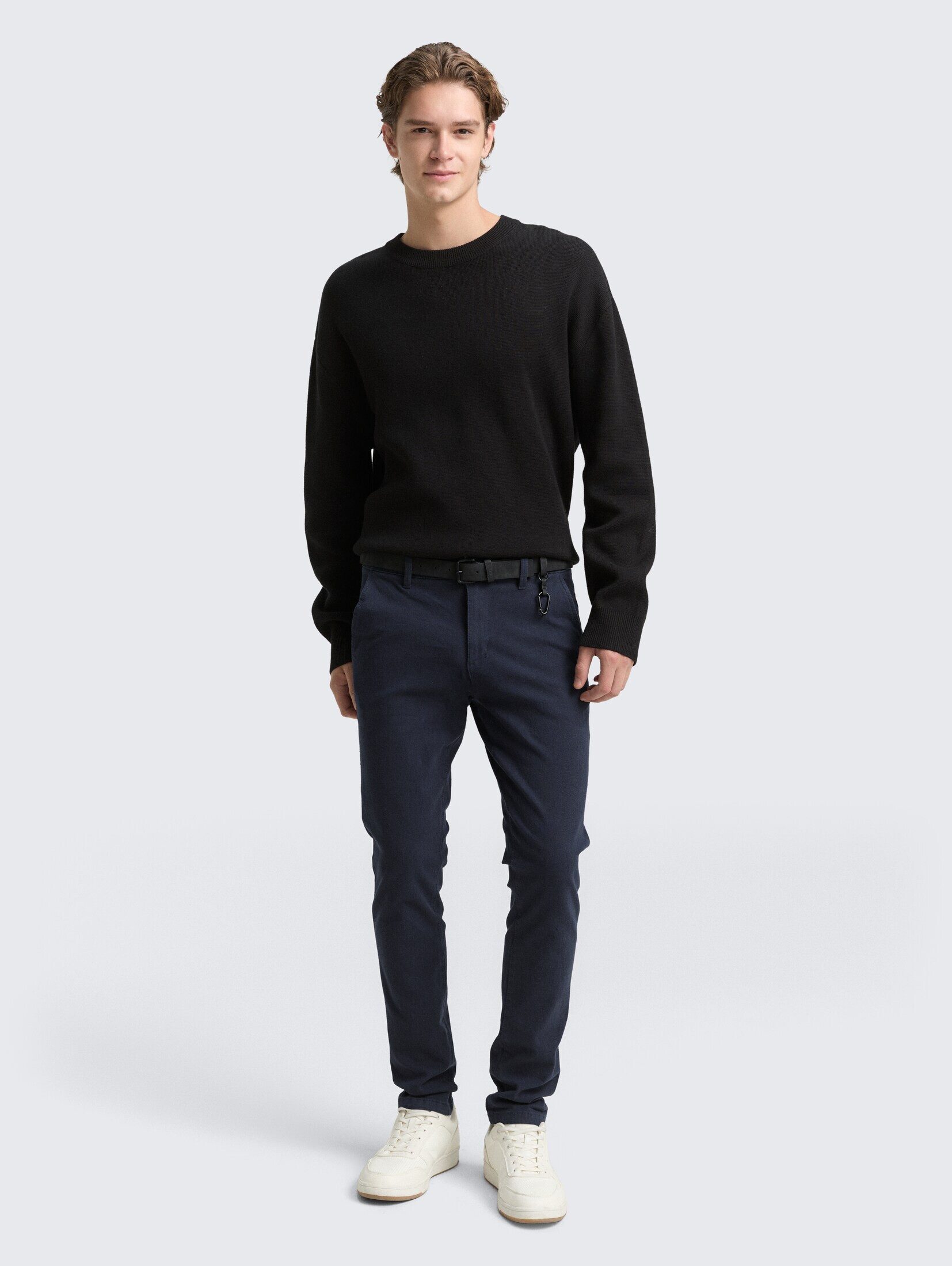 TOM TAILOR Denim Chinohose Hosen & Chino Straight Fit Chino Hose mit Gürtel günstig online kaufen