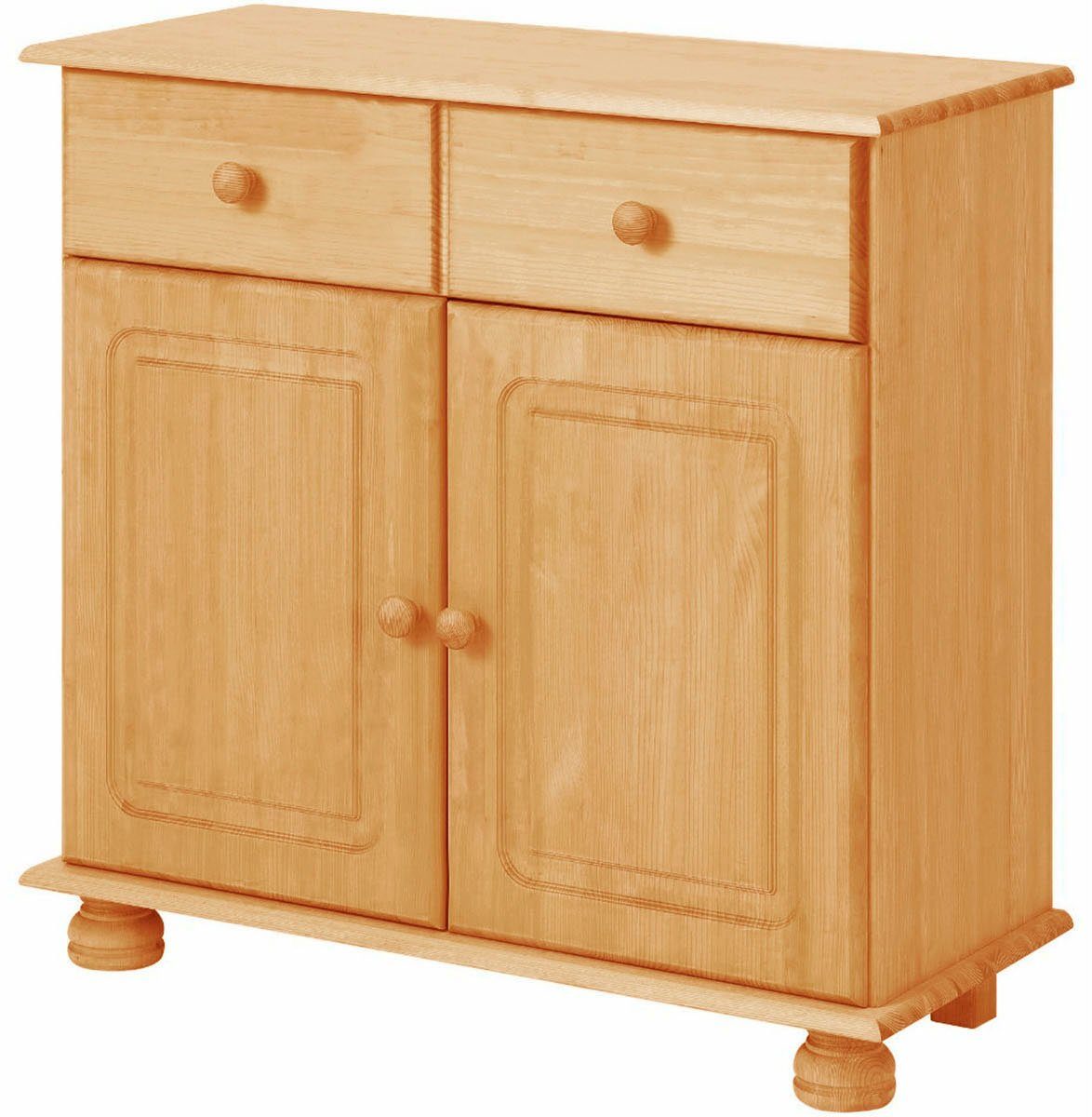OTTO home Sideboard Mette, Kommode mit gefrästen, kugelförmigen Füßen, Brei günstig online kaufen