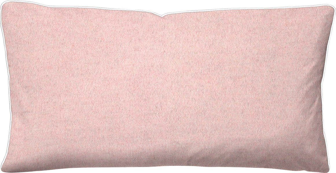 Biberna Kissenbezug 0840500 HERMAL Premium Biber Melange-Flanell 100% Baumwolle, (1 Stück), Kissenhülle, wärmend & weich, Reißverschluss, Satinpaspel – Bild 2 von 5