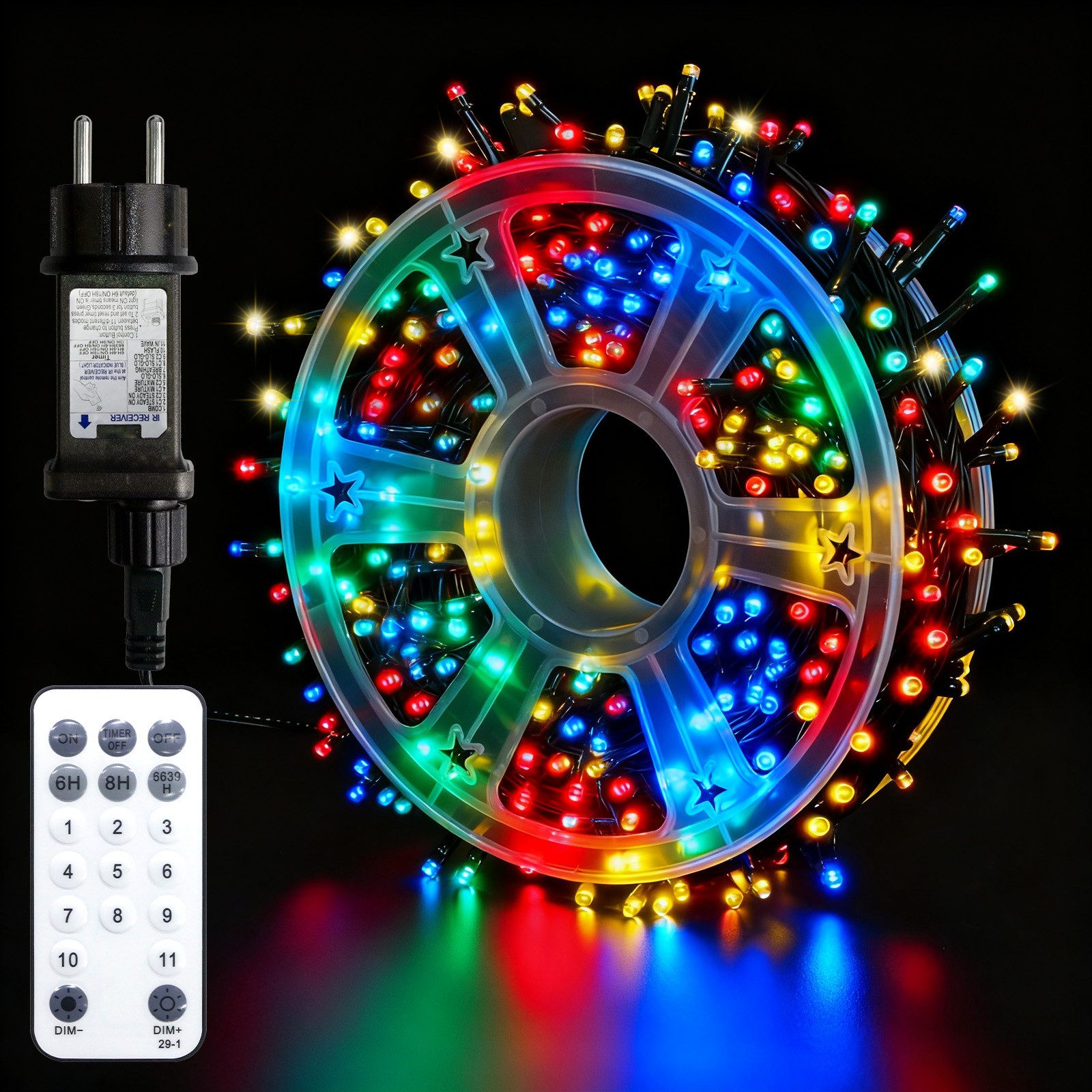 kisidus LED-Lichterkette LED Weihnachtsbaum Lichterkette mit Fernbedienung, günstig online kaufen