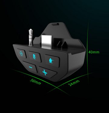 Gontence Xbox Kopfhörer-Adapter, Kopfhörer Adapter für Xbox Series X, S/XS1 Xbox-Controller (Kompatibel mit Xbox Adapter, übermenschliches Gehör, FPS-Modus)