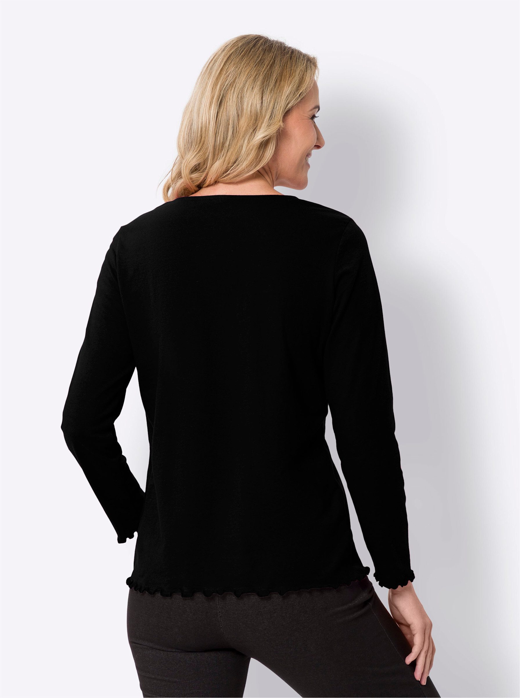 Sieh an! T-Shirt 2-in-1-Langarmshirt günstig online kaufen