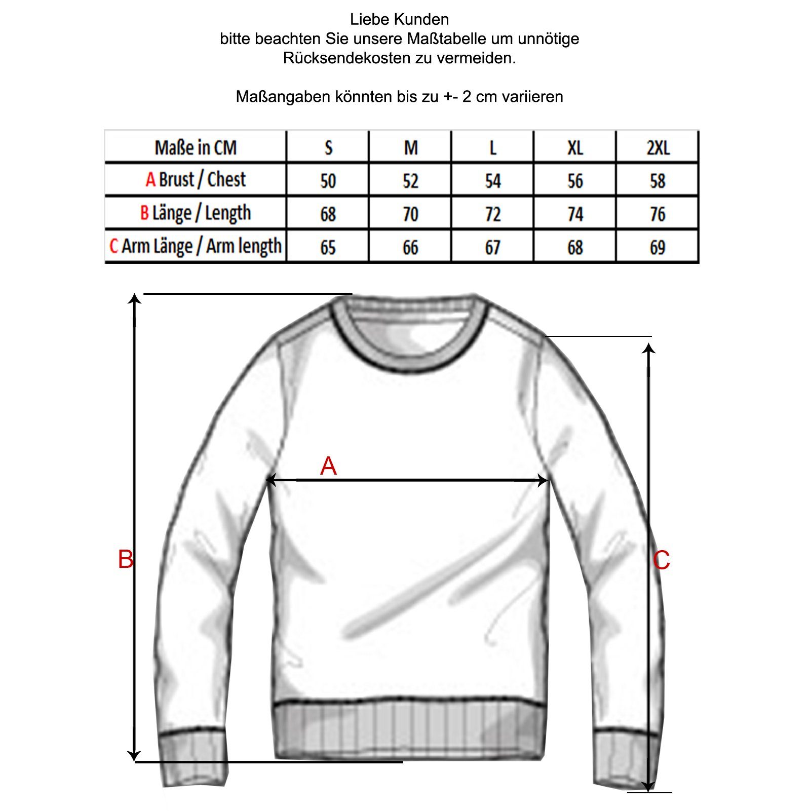 Baxboy Strickpullover Herren Winter Kapuzenpullover Kapuzenjacke mit Reißverschluss 277