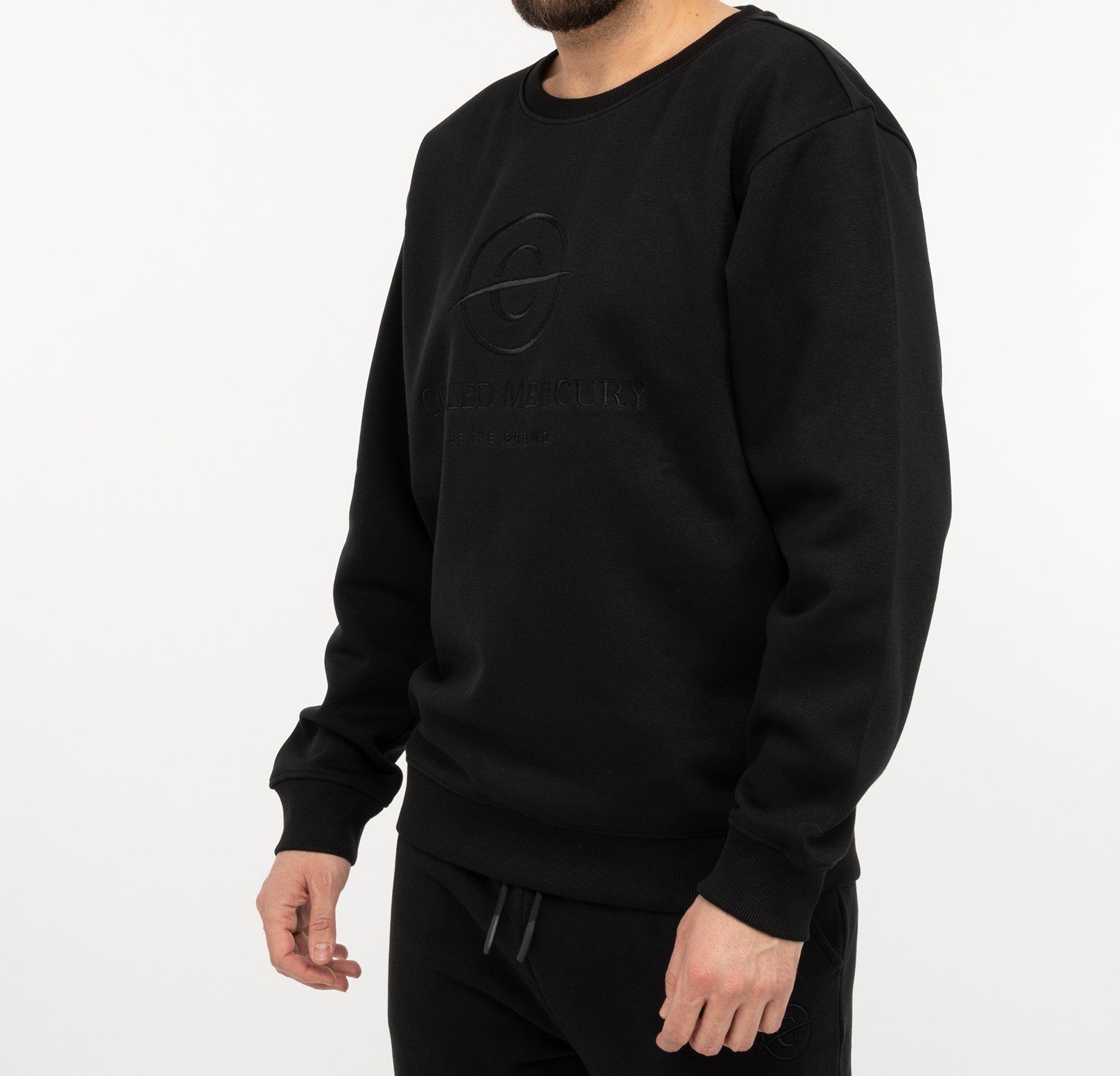 Männer Schwarz Sweatshirt Pullover/ Chilled Mercury