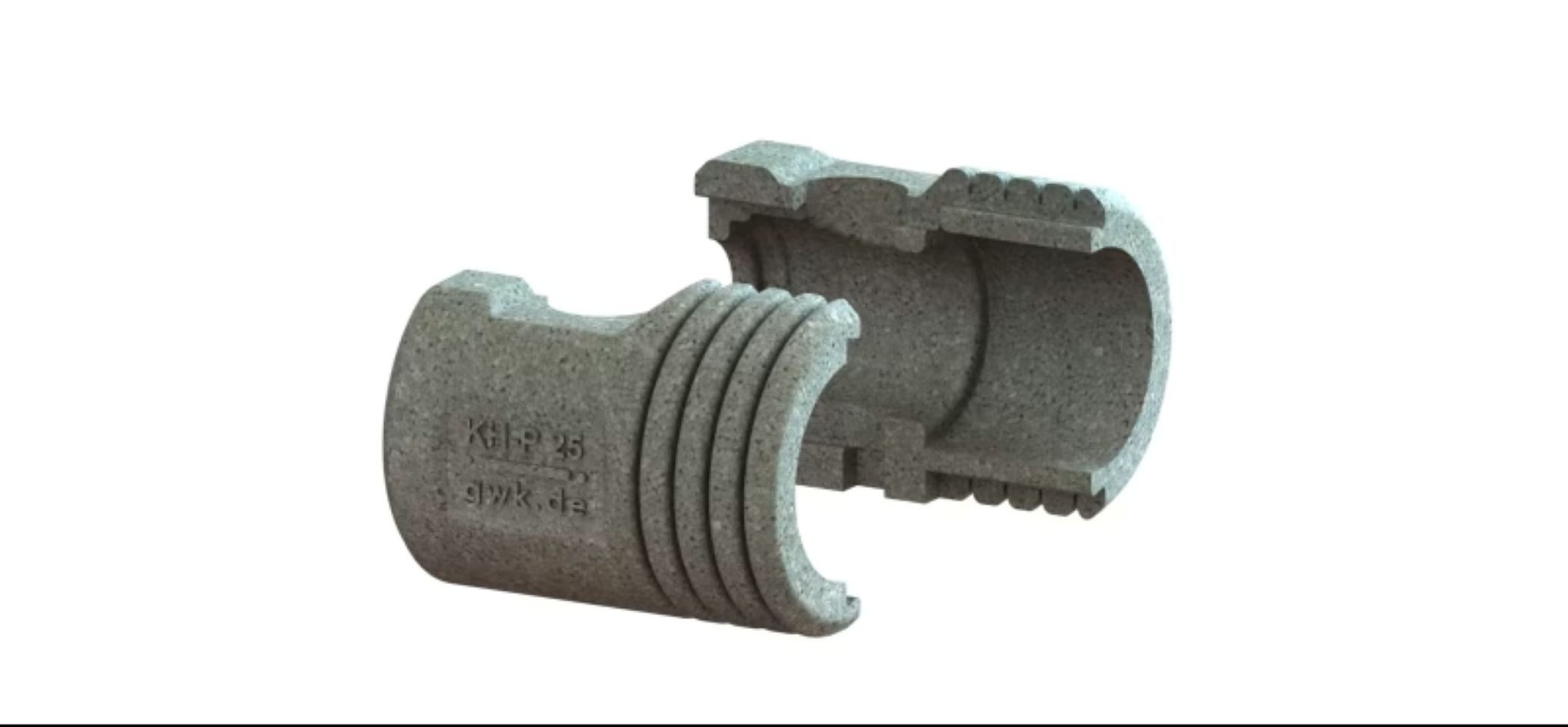 GWK Kuhlmann GmbH Armaturen-Befestigungselement GWK EPP-Box Serie KH-P silbergrau für Pumpenkugelhähne