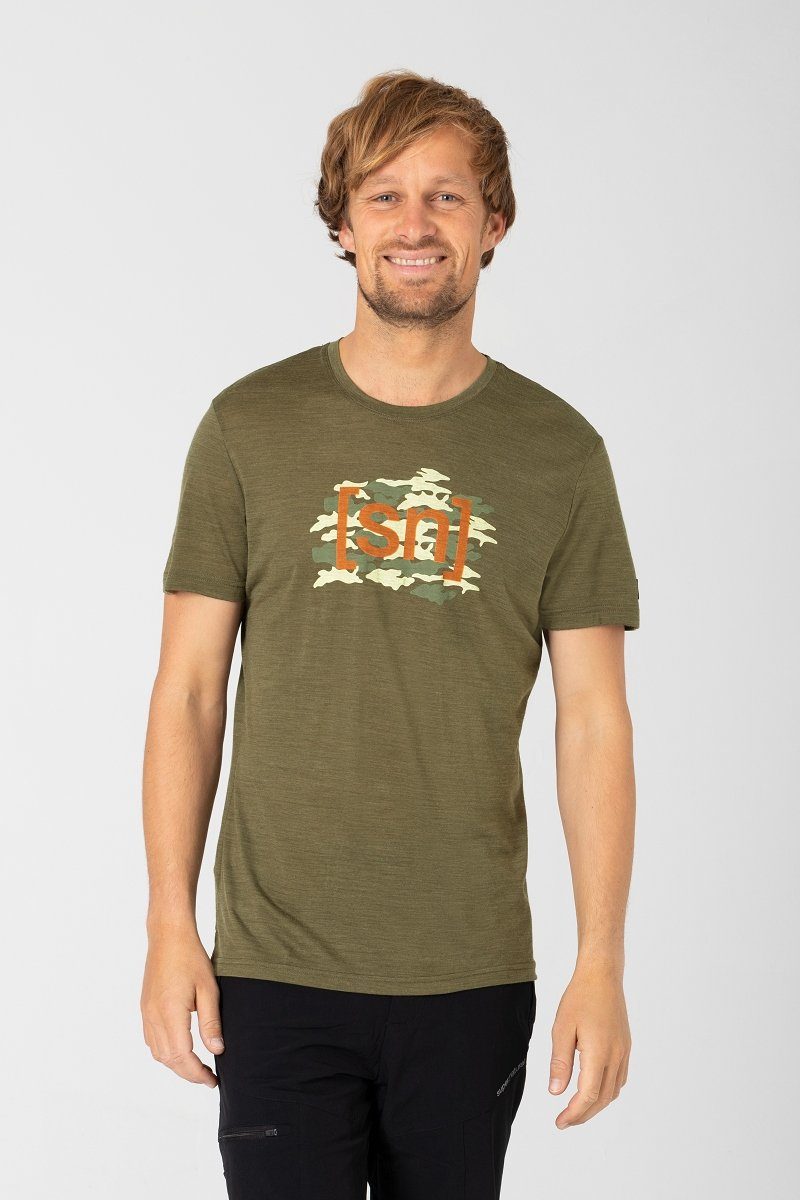 SUPER.NATURAL T-Shirt Merino T-Shirt M CAMOU günstig online kaufen