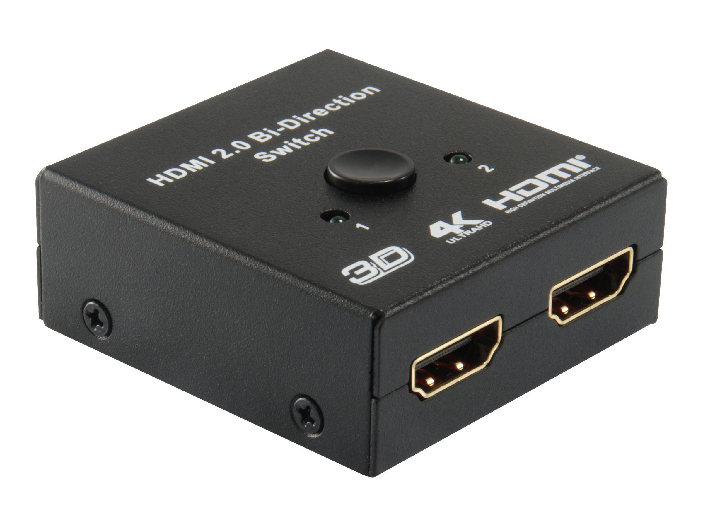 EQUIP Switch bidirektional HDMI 2-Port Verteiler oder Umsch. HDMI-Kabel