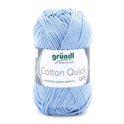Gründl Gründl Wolle Cotton Quick 50 g uni himmelblau Häkelwolle
