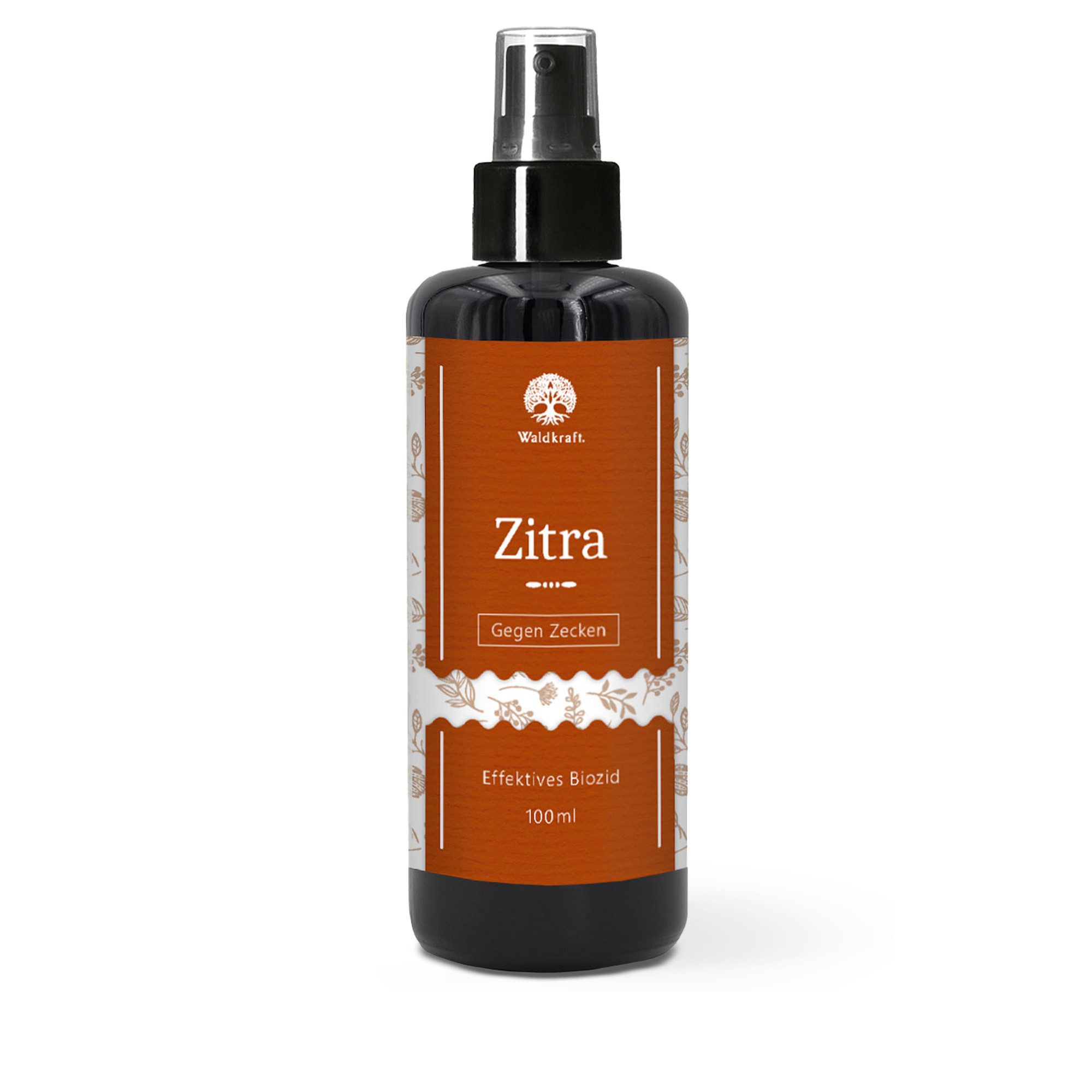 Waldkraft. Zitra – Zeckenschutz Spray für Hunde & Katzen, 100 ml, Vorbeugender pflanzlicher Zeckenschutz zur äußerlichen Anwendung