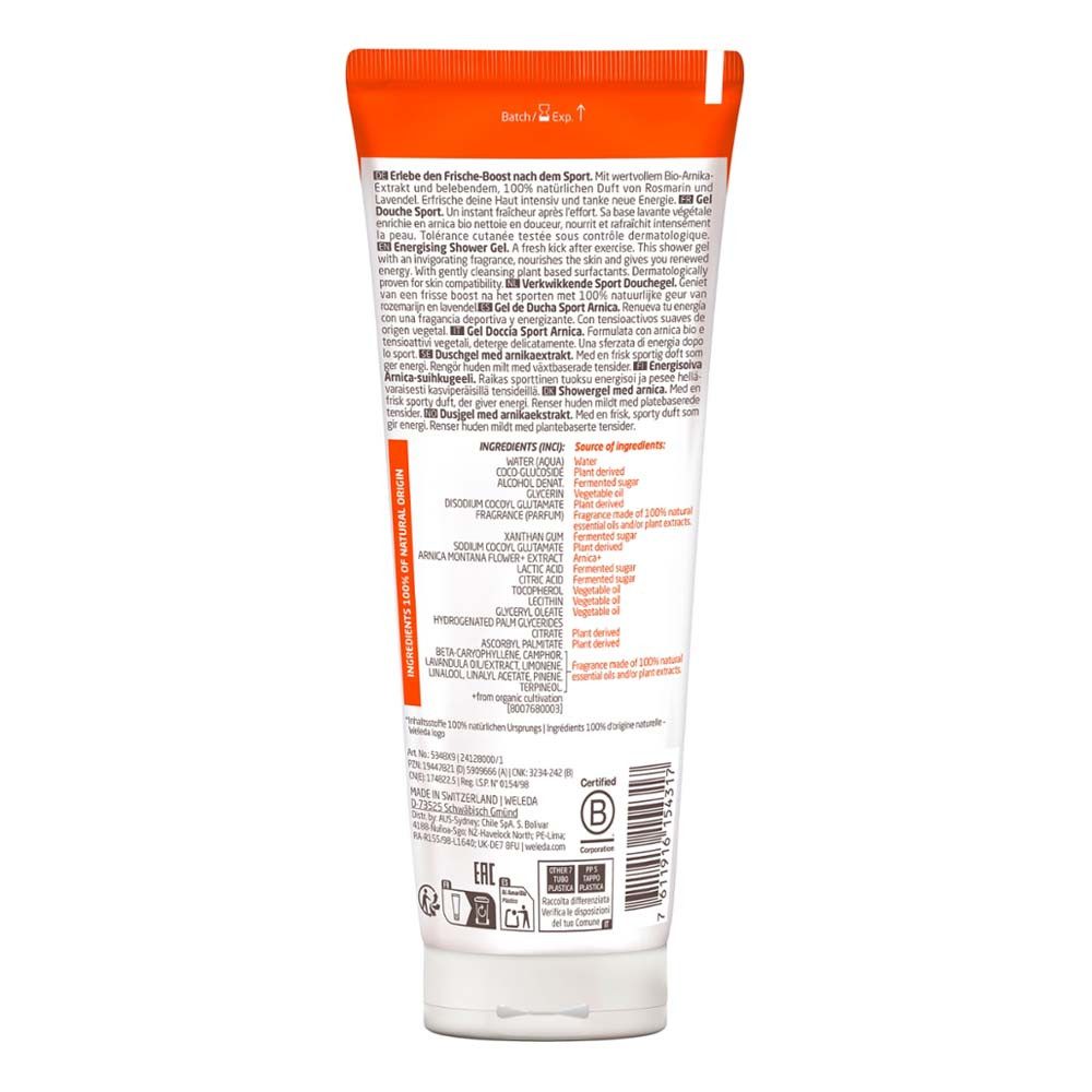 WELEDA Duschgel Sport - Arnika Duschgel 200ml 2er Pack