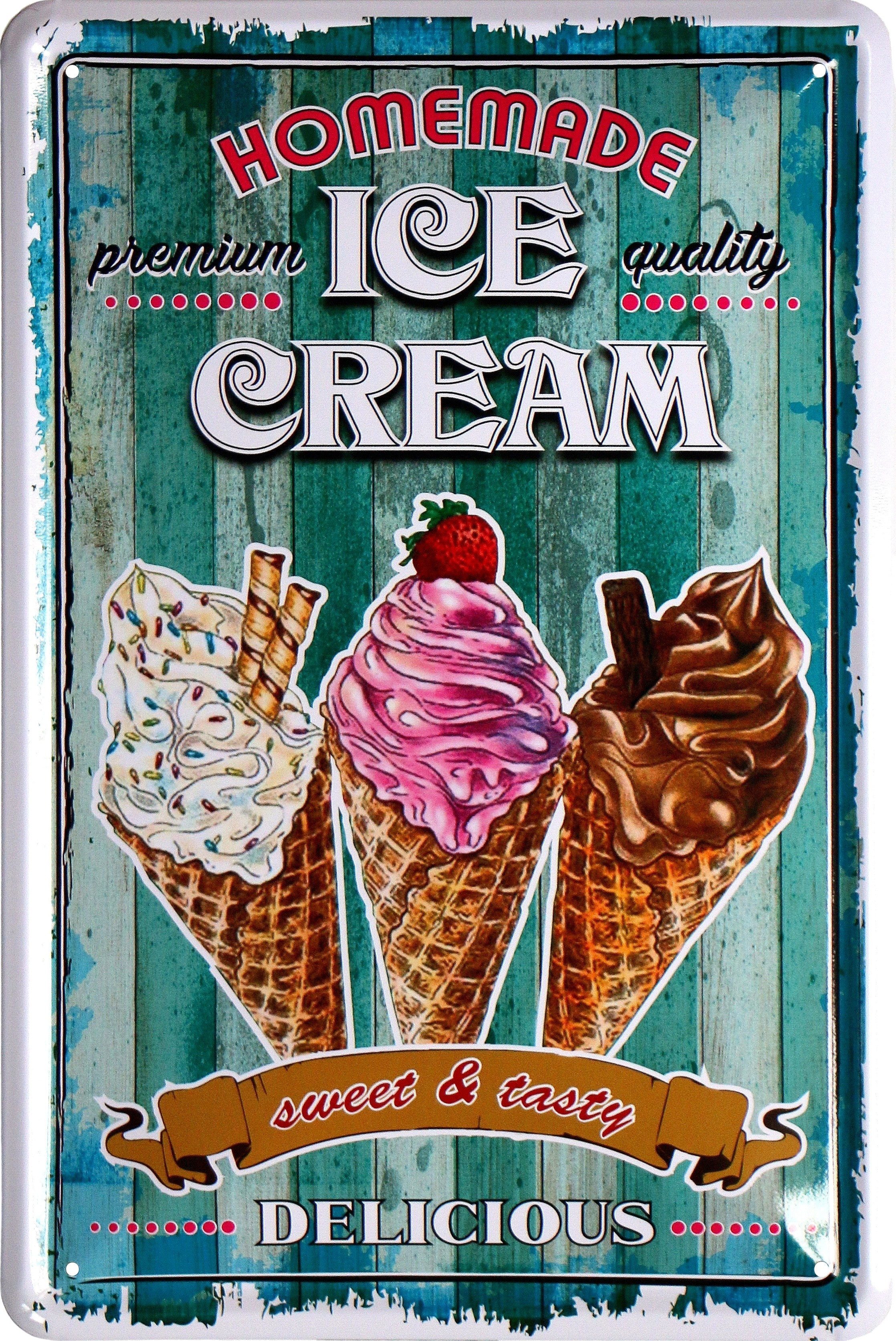 WOGEKA ART Metallbild Homemade Icecream - günstig online kaufen