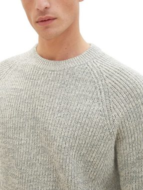 TOM TAILOR Strickpullover TWOTONE KNIT aus Baumwollmix