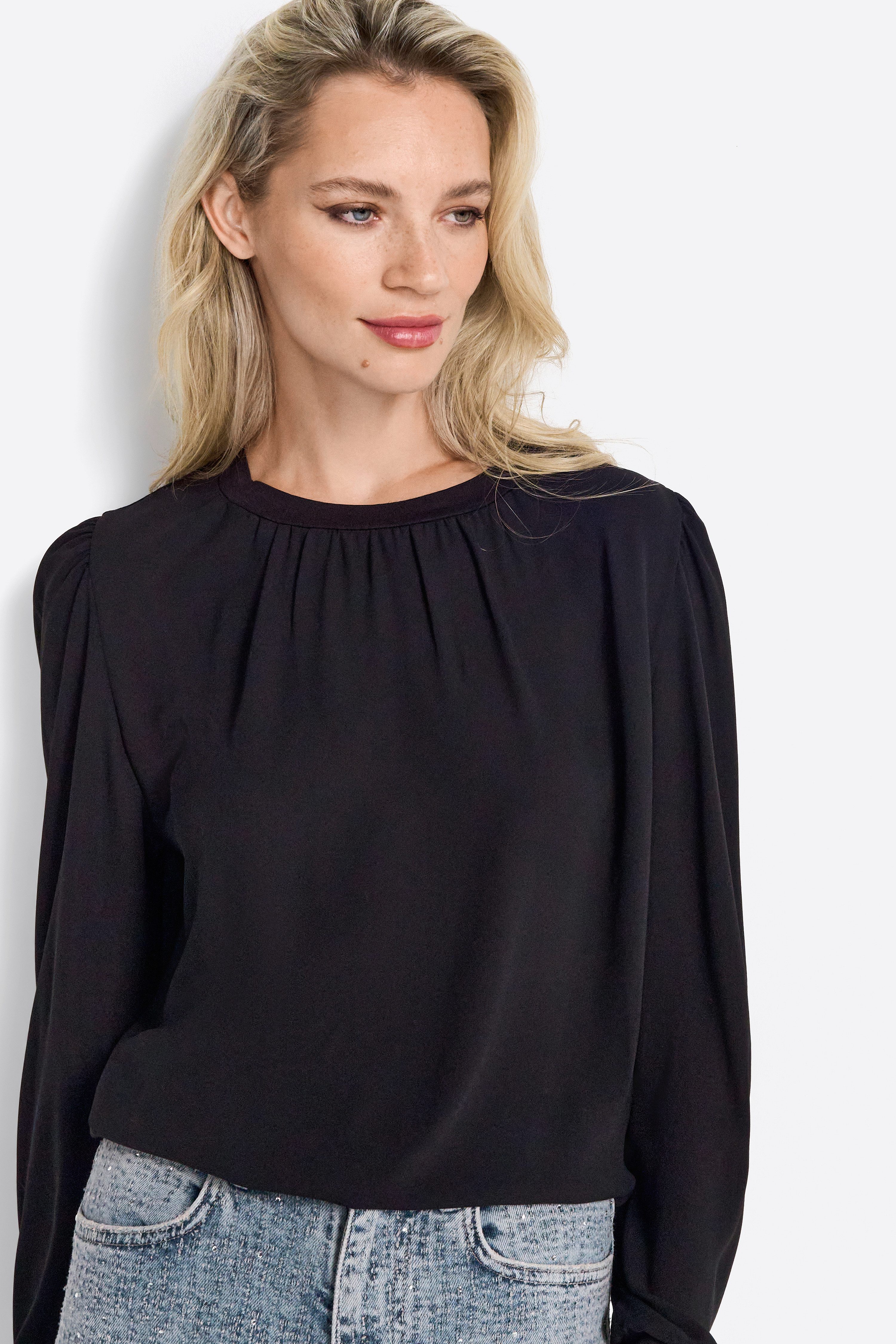 RICHROYAL Langarmbluse Mit Bündchen an den günstig online kaufen
