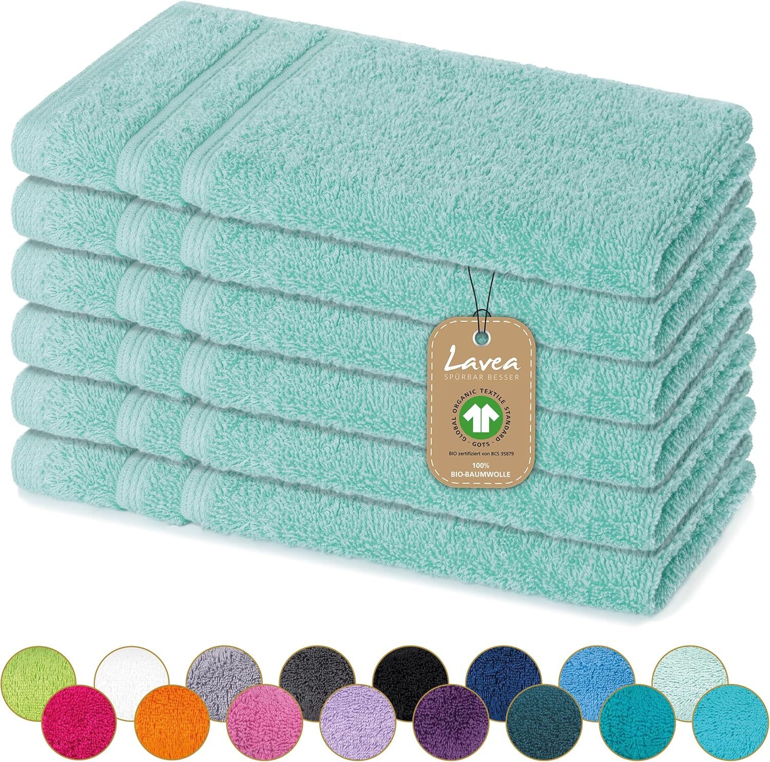 Lavea Handtuch Set Bio-Baumwoll Serie Bali, günstig online kaufen