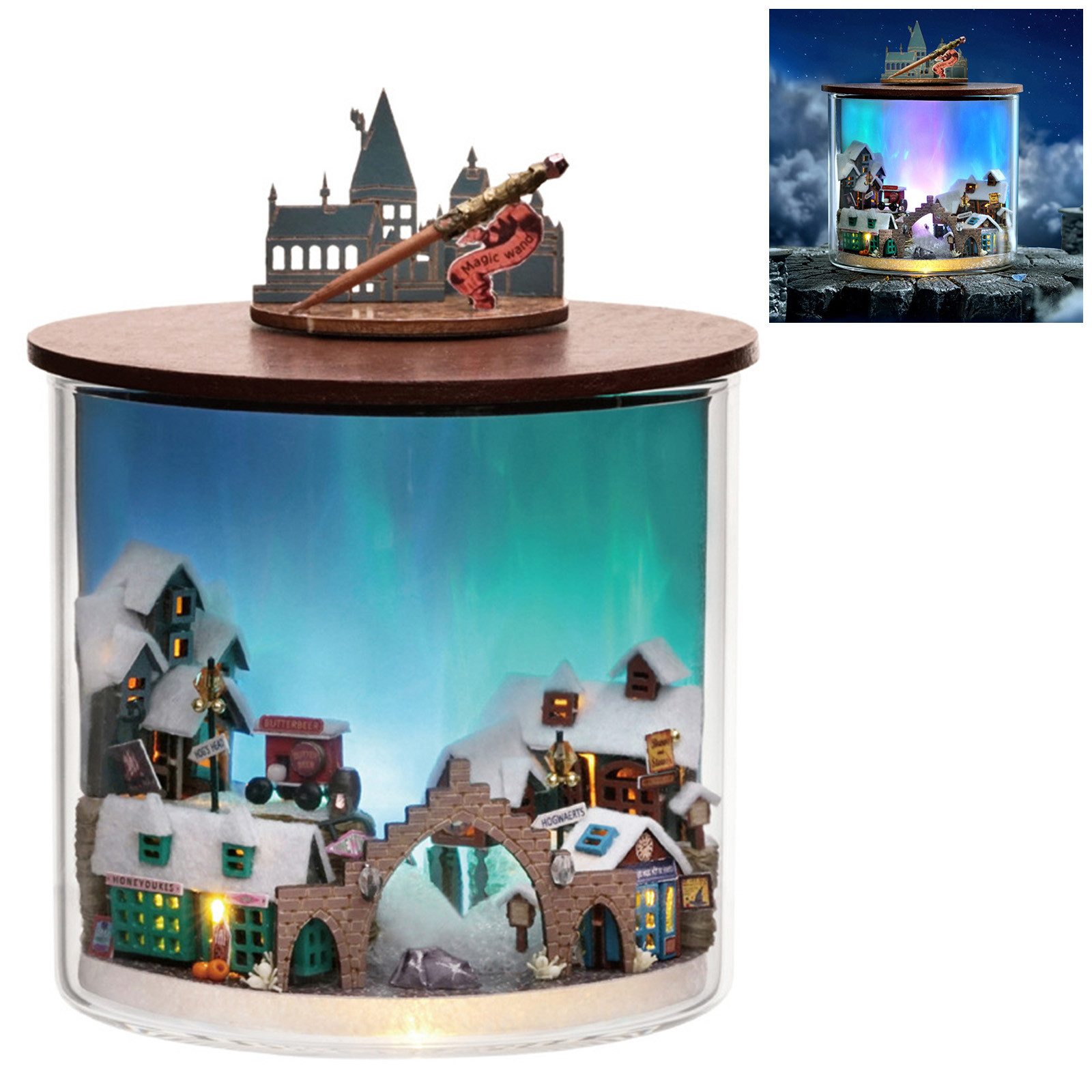 MODFU 3D-Puzzle Puppenhaus Miniaturhaus Holzbausatz Dekoration günstig online kaufen