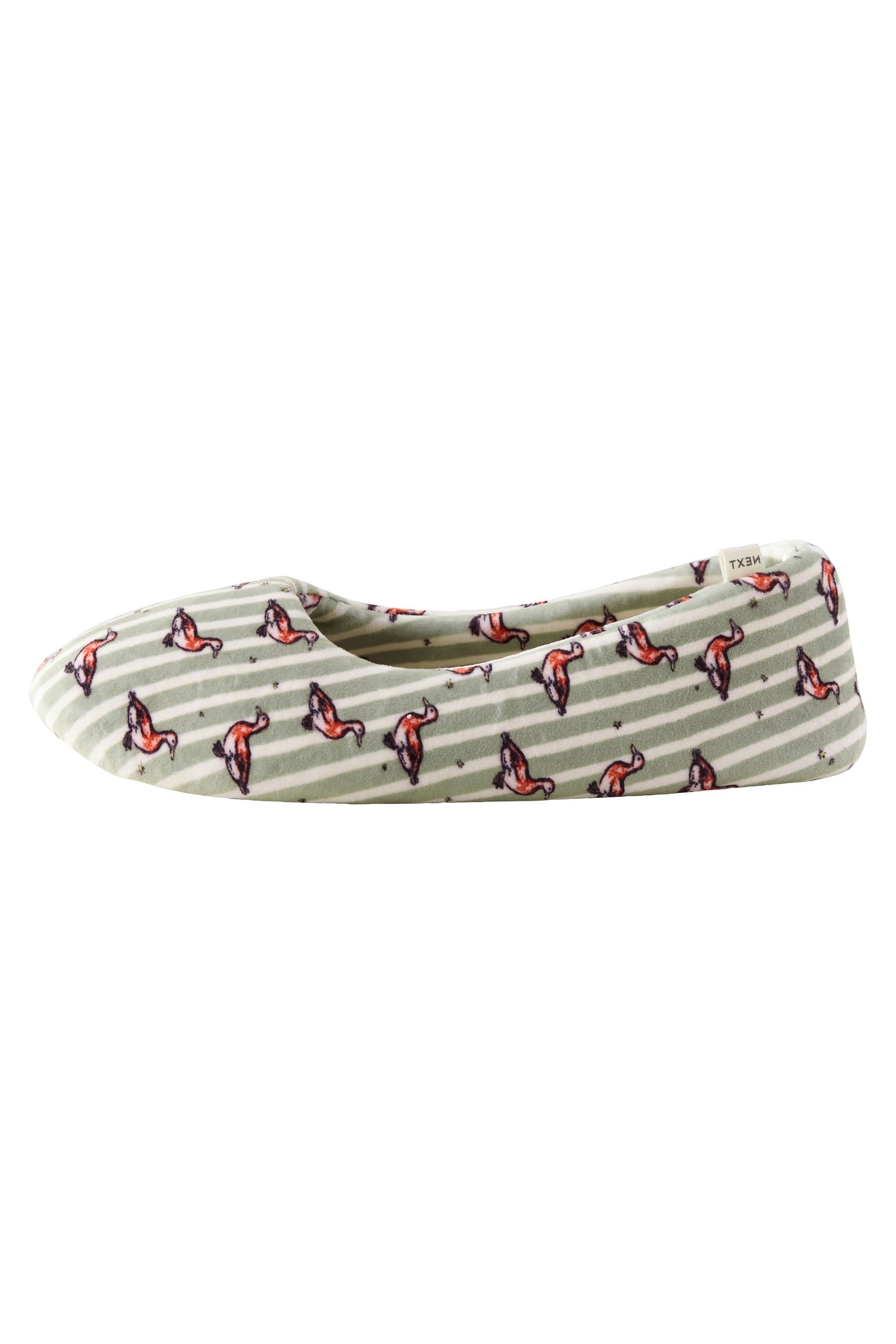 Next Ballerina-Hausschuhe mit Print Hausschuh