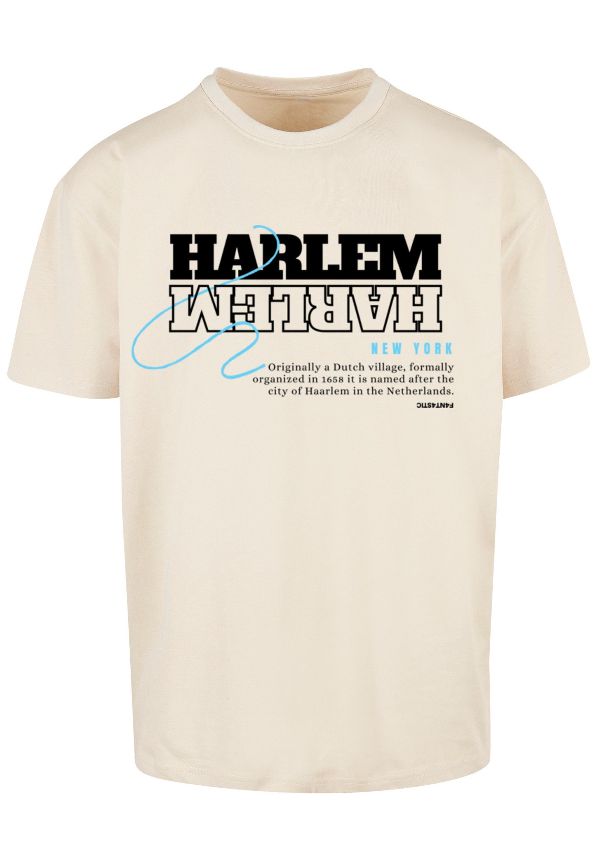 Print F4NT4STIC Harlem T-Shirt TEE OVERSIZE sand