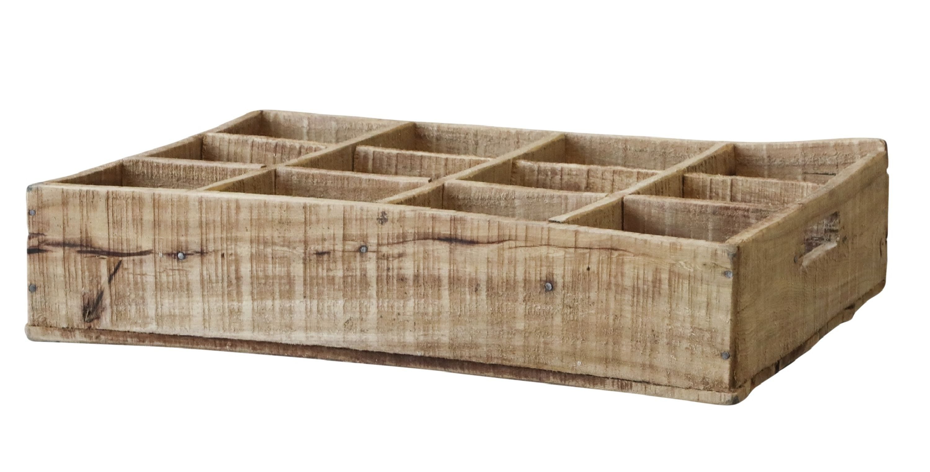 Chic Antique Wandregal Chic Antique - Wandregal Tablett Holz Holzregal Holztablett 54x40cm