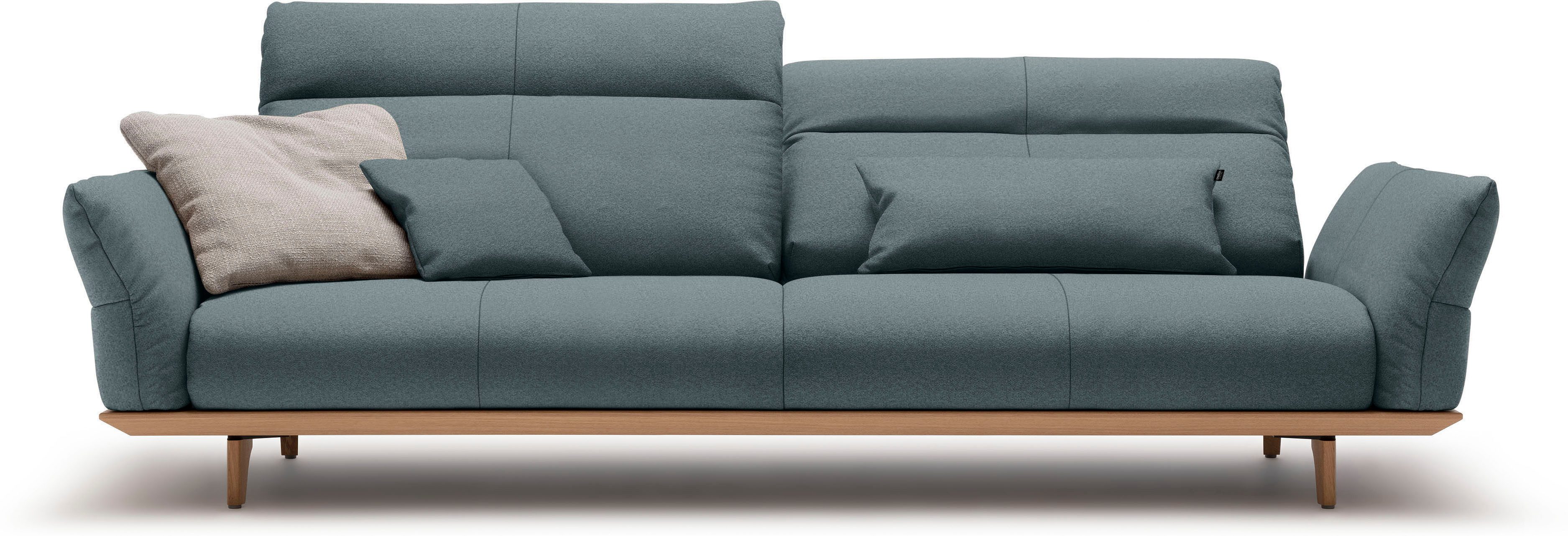 Creation BY ROLF BENZ 4-Sitzer CR.460 Designsofa, erstklassiger Sitzkomfort, verst. Rückenlehne, Sockel in Eiche, Füße Eiche natur, Breite 248 cm