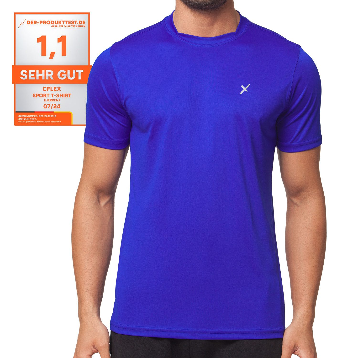 CFLEX Trainingsshirt Herren Sport Shirt Fitness günstig online kaufen