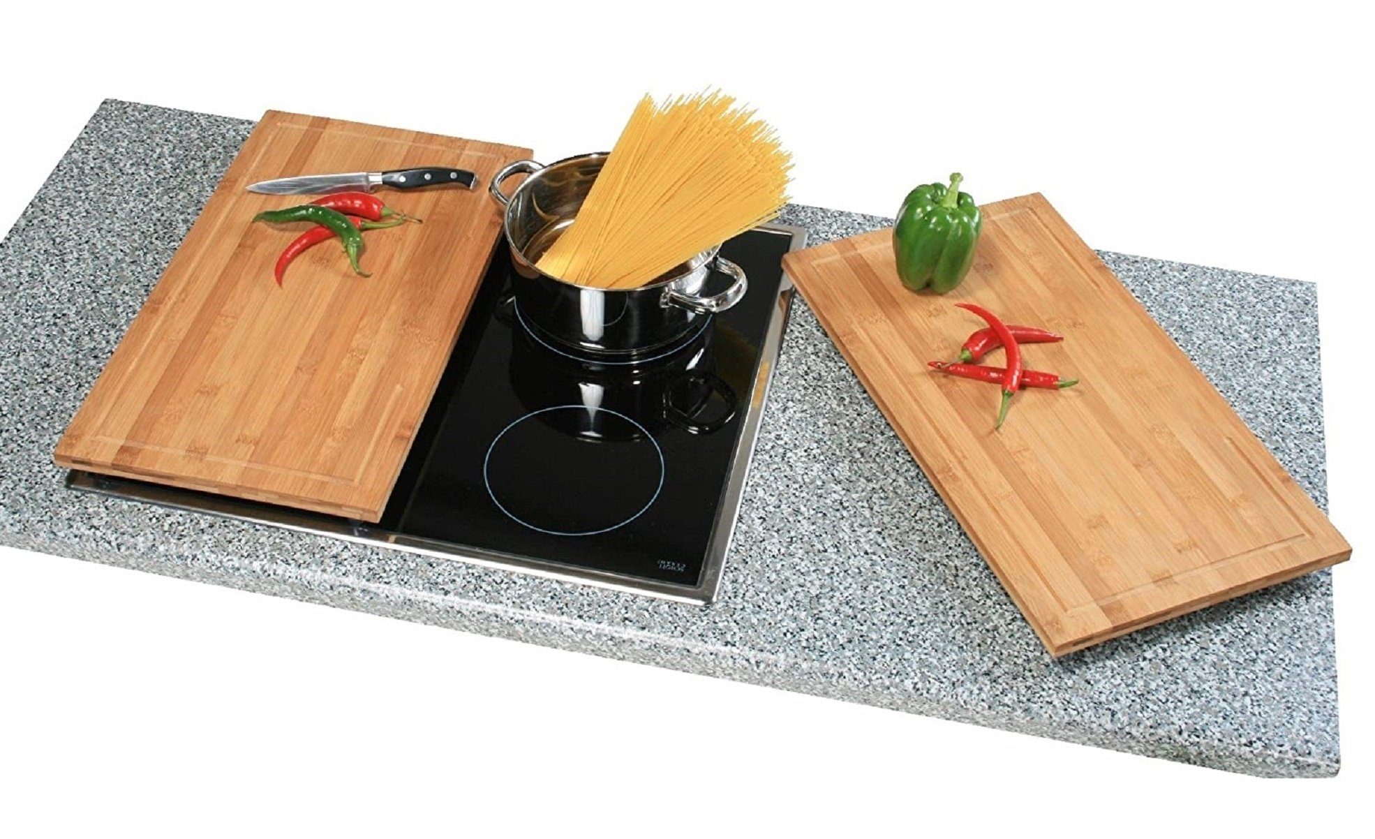 Schneide- und Abdeckplatte Schneide- und Abdeckplatte Bambus 50 x 28 x 4 cm