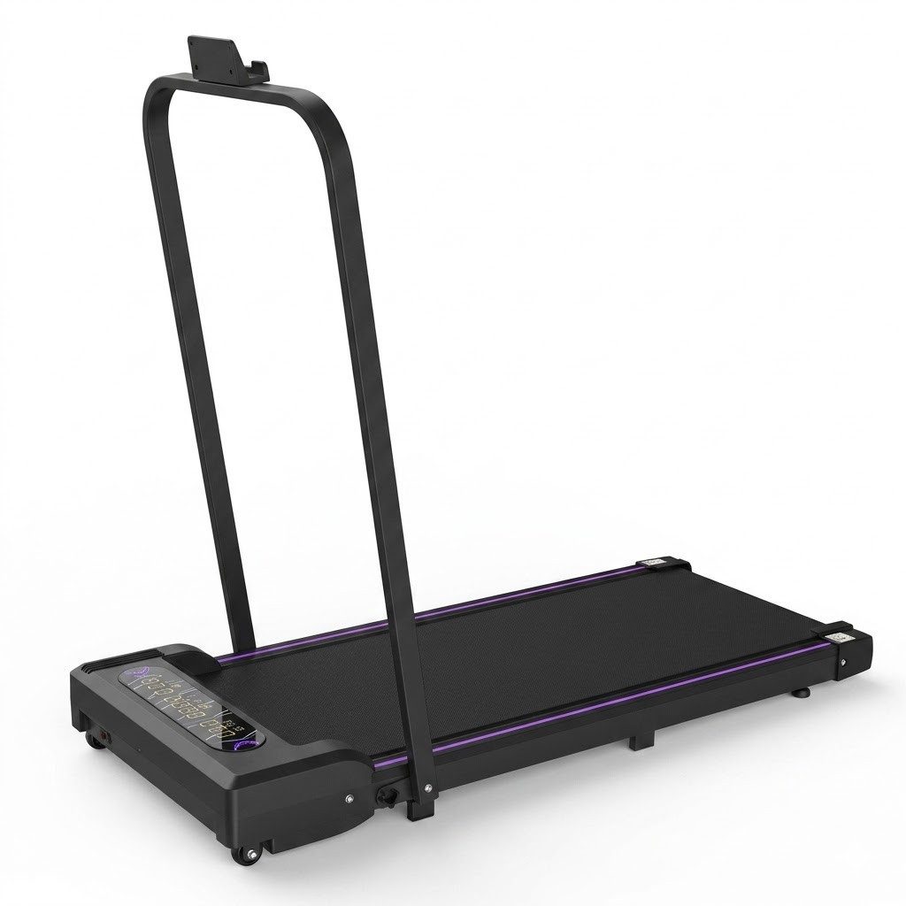 kowdom Laufband Faltbares Laufband 8km/h Walking Pad 2.5 PS für Zuhause & Büro (Einzelgerät, Einzelgerät), faltbar, platzsparend, leise, 2.5 PS Motor, 120 kg Tragkraft