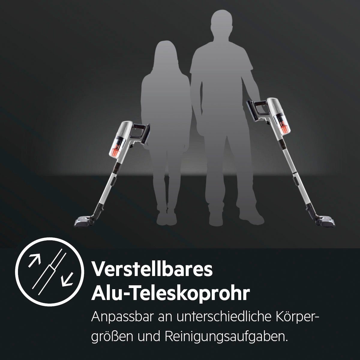 AEG Akku-Hand-und AP81AB25UG, beutellos, 8000 ANIMAL Stielstaubsauger PetProPlus-Elektrosaugbürste mit