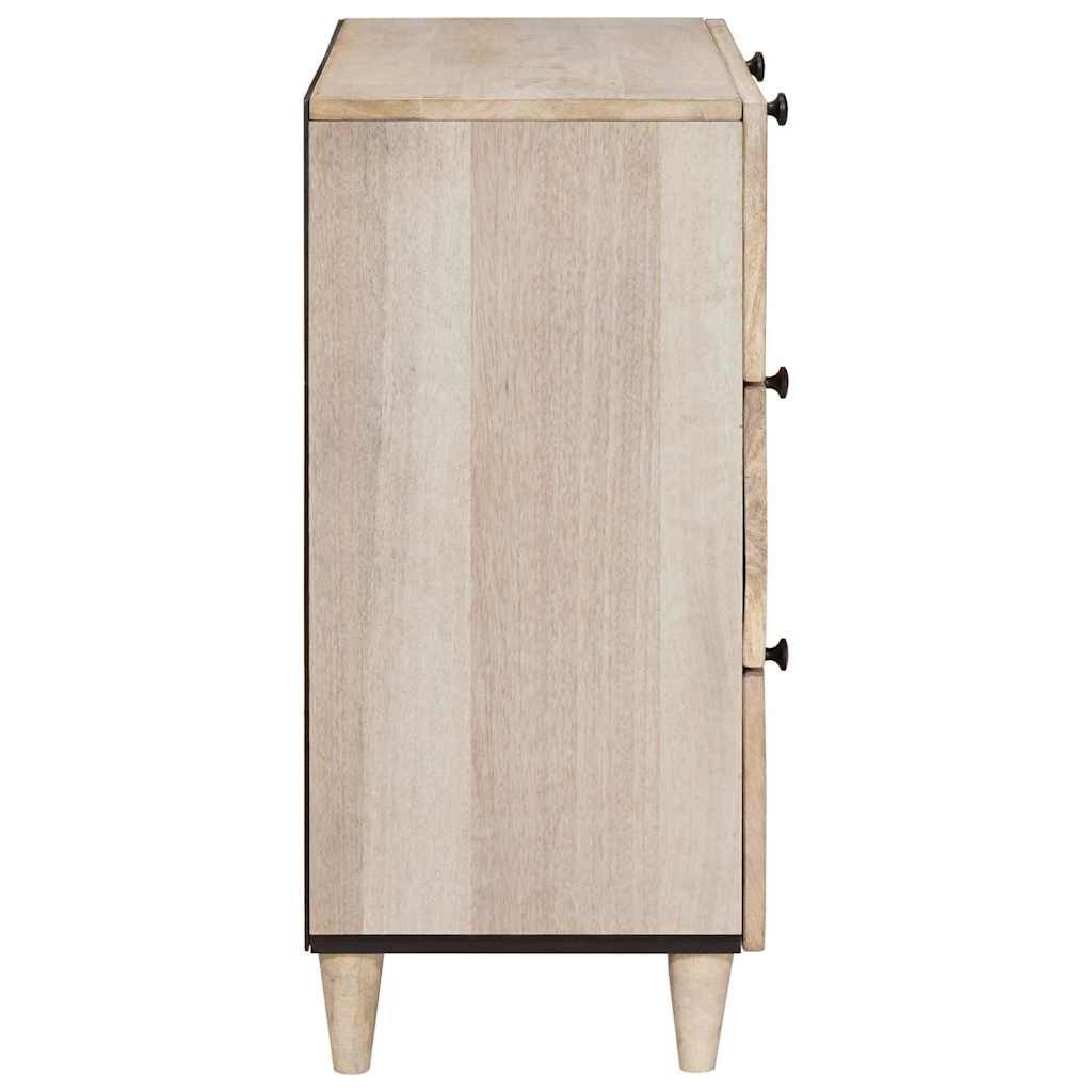 vidaXL Schranksystem Sideboard 60 x 33 x 75 cm massives holz Weiß (1-St)